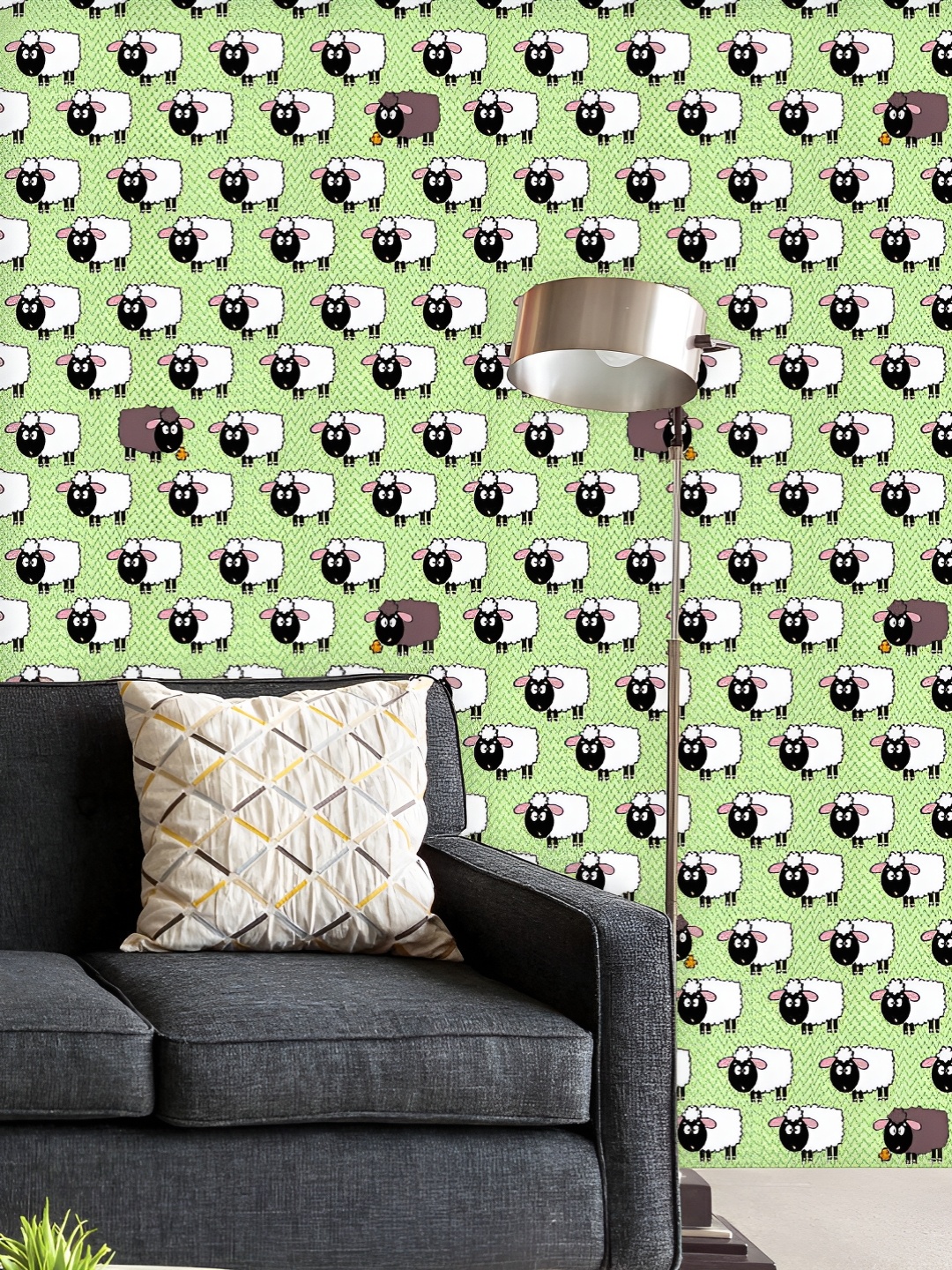 ArtzFolio Printed UV-Resistant Anti-Bacterial Creative Sheep Peel & Stick Wallpaper, Multi
ArtzFolio Printed UV-Resistant Anti-Bacterial Creative Sheep Peel & Stick Wallpaper, Multi