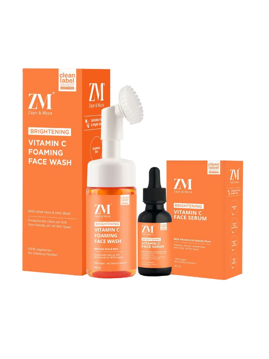 ZM Zayn & Myza Set Of 2 Vitamin C Face Wash - 100 ml & Face Serum - 30 ml, Transparent
ZM Zayn & Myza Set Of 2 Vitamin C Face Wash - 100 ml & Face Serum - 30 ml, Transparent