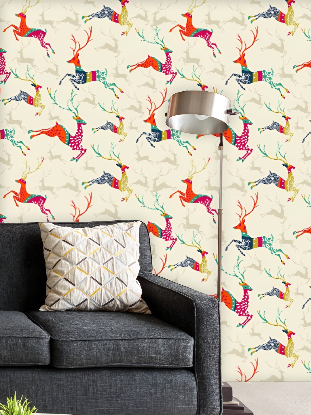 ArtzFolio Printed UV-Resistant Anti-Bacterial Christmas ReindeerPeel & Stick Wallpaper, Multi
ArtzFolio Printed UV-Resistant Anti-Bacterial Christmas ReindeerPeel & Stick Wallpaper, Multi