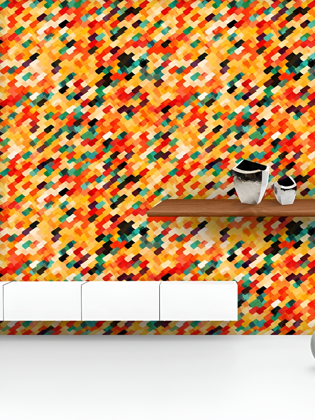ArtzFolio Printed UV-Resistant Anti-Bacterial Abstract Multicolor Peel & Stick Wallpaper, Multi
ArtzFolio Printed UV-Resistant Anti-Bacterial Abstract Multicolor Peel & Stick Wallpaper, Multi