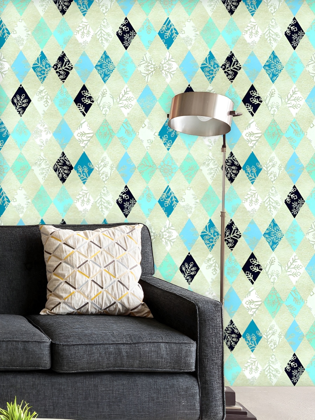 ArtzFolio Printed UV-Resistant Anti-Bacterial Argyle Winter Peel & Stick Wallpaper, Multi
ArtzFolio Printed UV-Resistant Anti-Bacterial Argyle Winter Peel & Stick Wallpaper, Multi