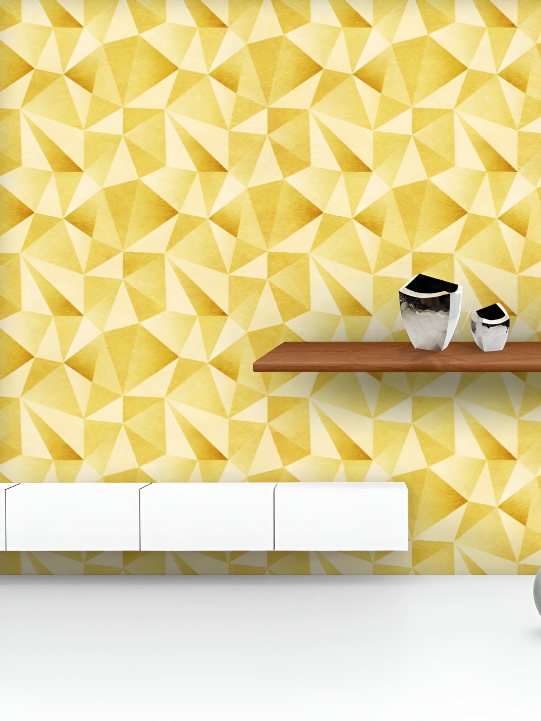 ArtzFolio Printed UV-Resistant Anti-Bacterial Golden Triangular Mosaics Peel & Stick Wallpaper, Multi
ArtzFolio Printed UV-Resistant Anti-Bacterial Golden Triangular Mosaics Peel & Stick Wallpaper, Multi