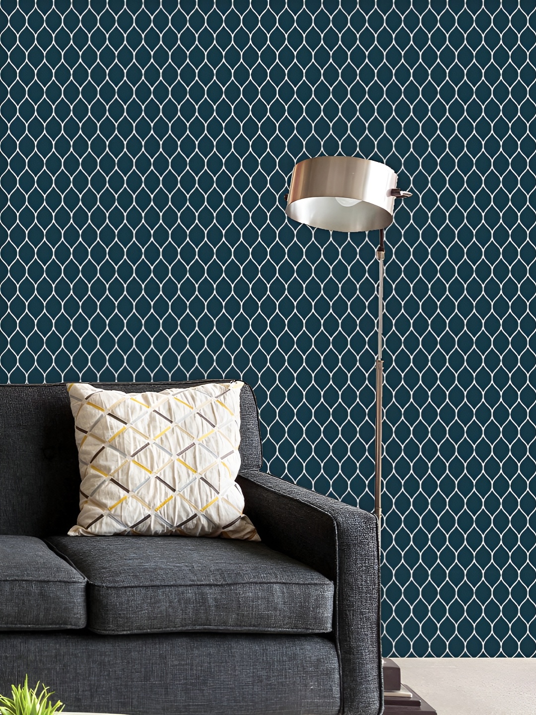 ArtzFolio Printed UV-Resistant Anti-Bacterial Denim Blue Woven Pattern Peel & Stick Wallpaper, Multi
ArtzFolio Printed UV-Resistant Anti-Bacterial Denim Blue Woven Pattern Peel & Stick Wallpaper, Multi