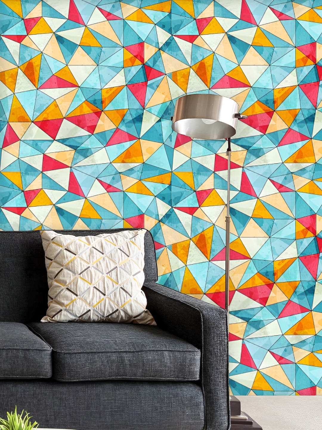 ArtzFolio Printed UV-Resistant Anti-Bacterial Vintage TrianglesPeel & Stick Wallpaper, Multi
ArtzFolio Printed UV-Resistant Anti-Bacterial Vintage TrianglesPeel & Stick Wallpaper, Multi