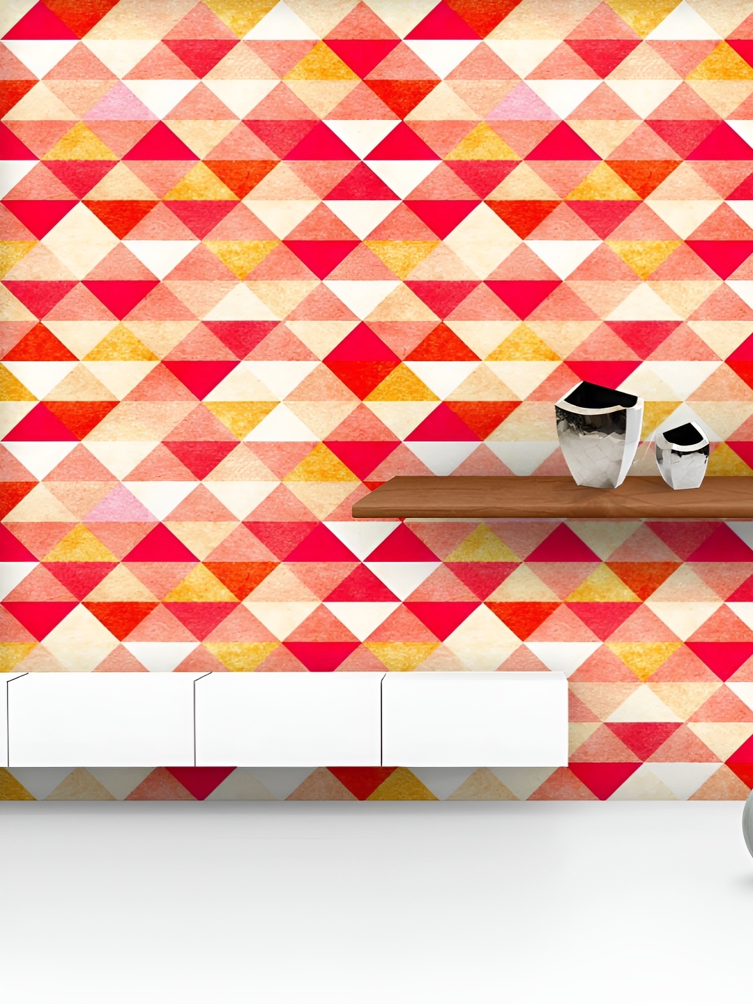 ArtzFolio Printed UV-Resistant Anti-Bacterial Red Triangles Peel & Stick Wallpaper, Multi
ArtzFolio Printed UV-Resistant Anti-Bacterial Red Triangles Peel & Stick Wallpaper, Multi
