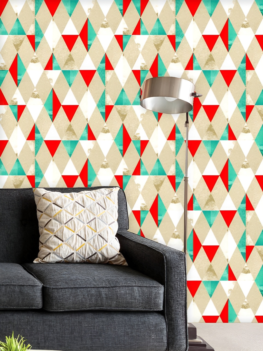 ArtzFolio Printed UV-Resistant Anti-Bacterial Geometric Harlequin Peel & Stick Wallpaper, Multi
ArtzFolio Printed UV-Resistant Anti-Bacterial Geometric Harlequin Peel & Stick Wallpaper, Multi