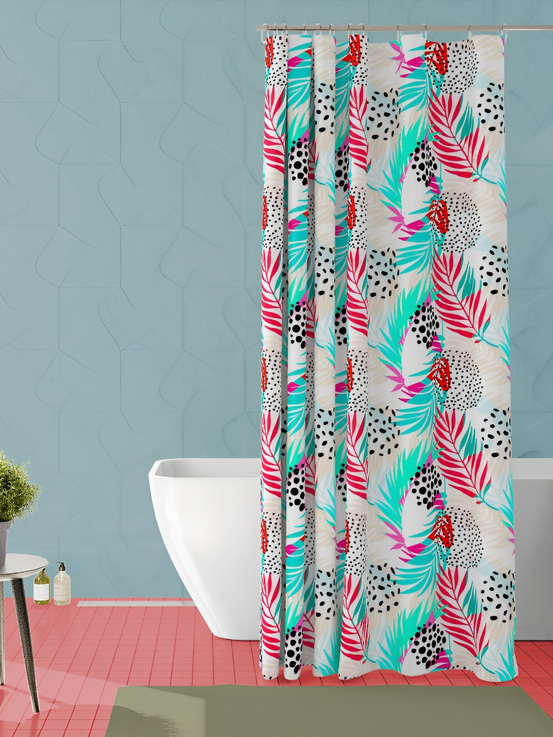 ArtzFolio Grey & Green Printed Waterproof Shower Curtain
ArtzFolio Grey & Green Printed Waterproof Shower Curtain