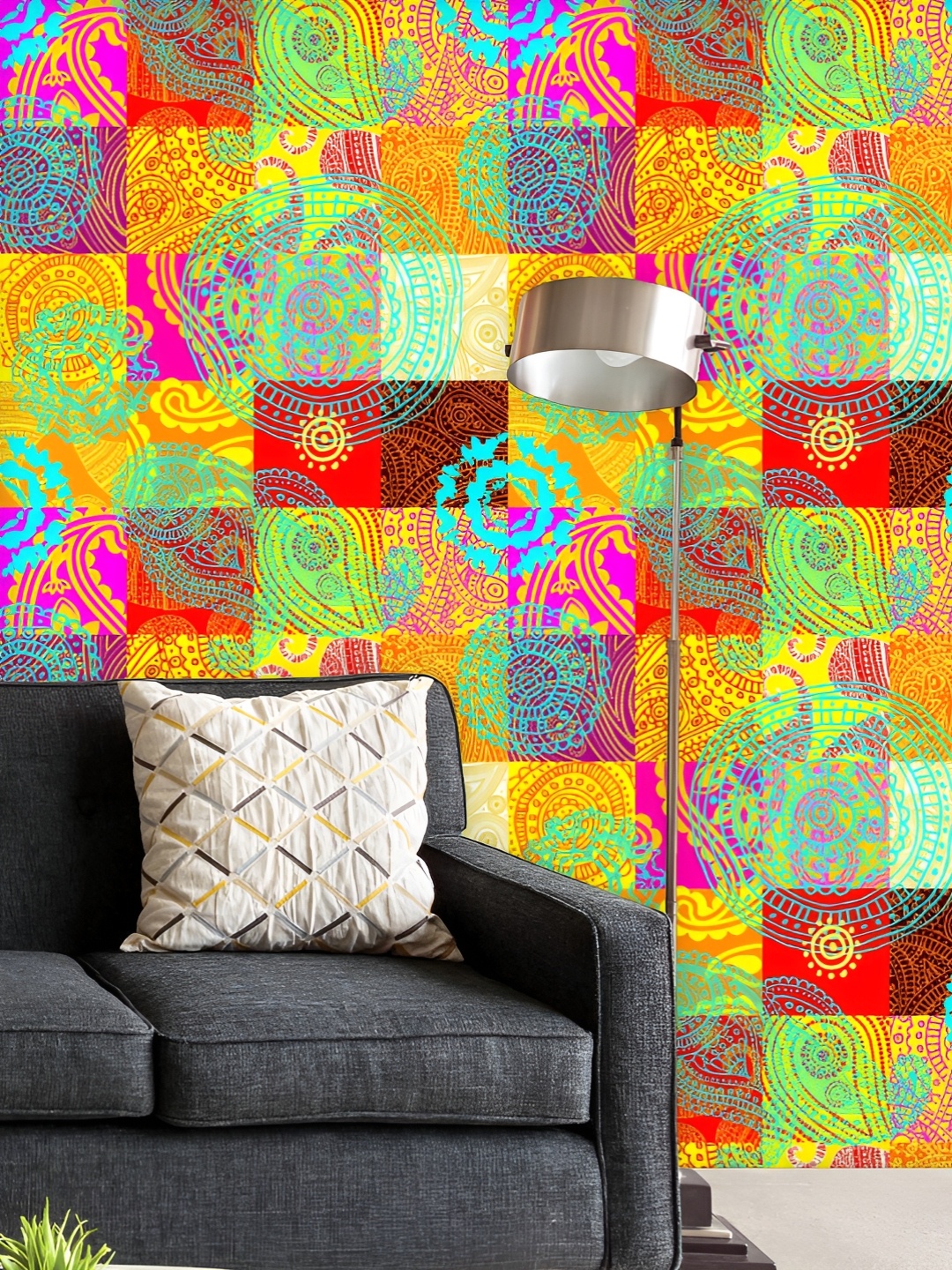 ArtzFolio Printed UV-Resistant Anti-Bacterial Colorful Patchwork Style Peel & Stick Wallpaper, Multi
ArtzFolio Printed UV-Resistant Anti-Bacterial Colorful Patchwork Style Peel & Stick Wallpaper, Multi
