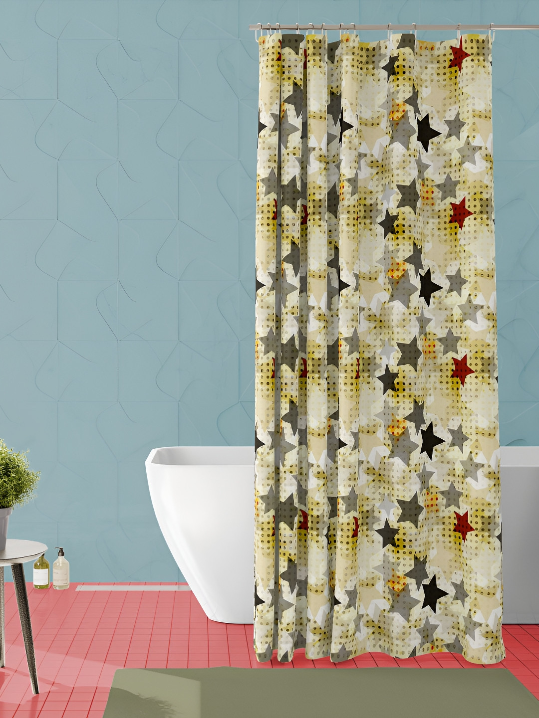 ArtzFolio Green & Grey Star Print Waterproof Shower Curtain
ArtzFolio Green & Grey Star Print Waterproof Shower Curtain