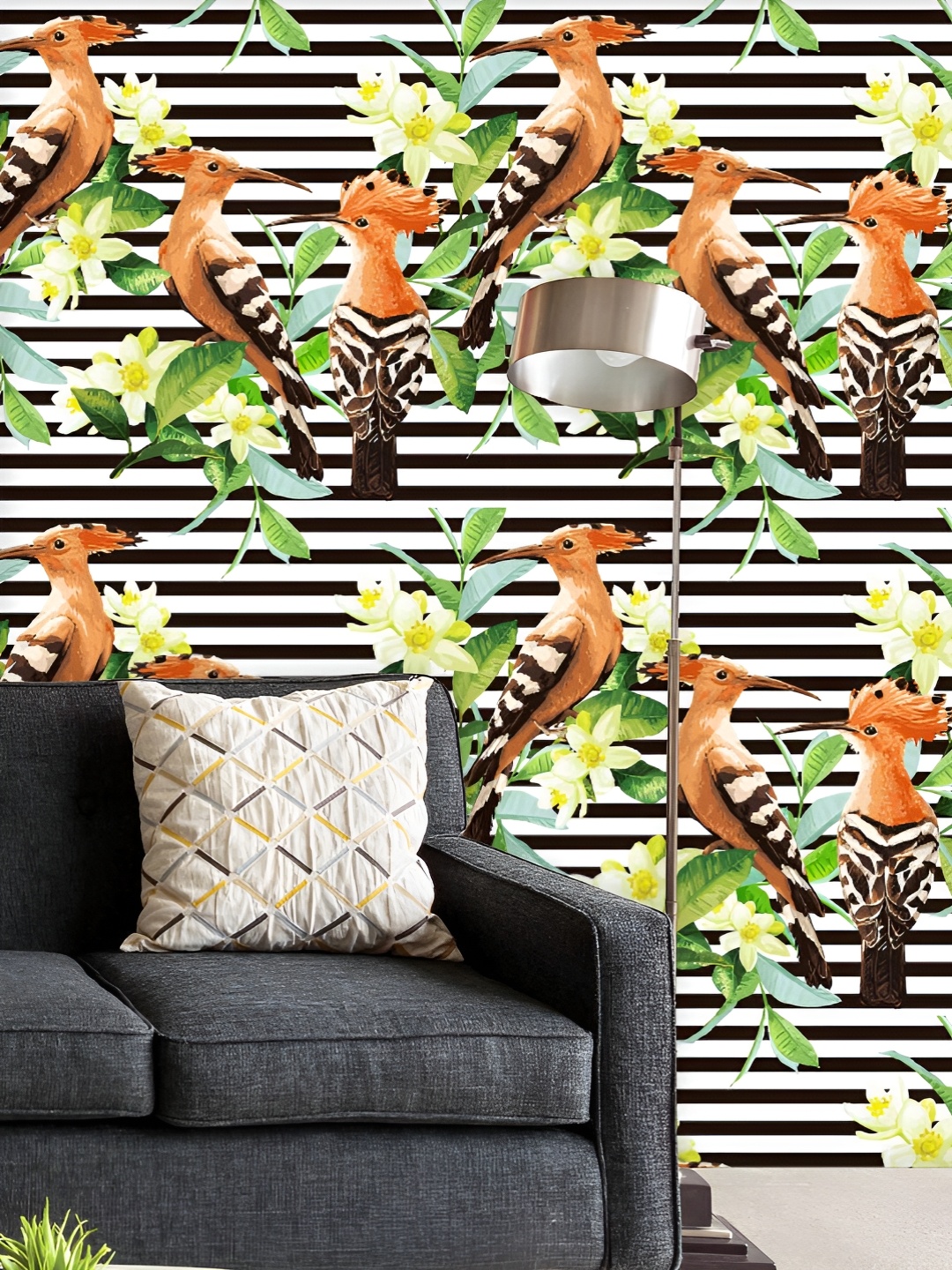 ArtzFolio Printed UV-Resistant Anti-Bacterial Tropical Birds, Leaves Flowers Peel & Stick Wallpaper, Multi
ArtzFolio Printed UV-Resistant Anti-Bacterial Tropical Birds, Leaves Flowers Peel & Stick Wallpaper, Multi