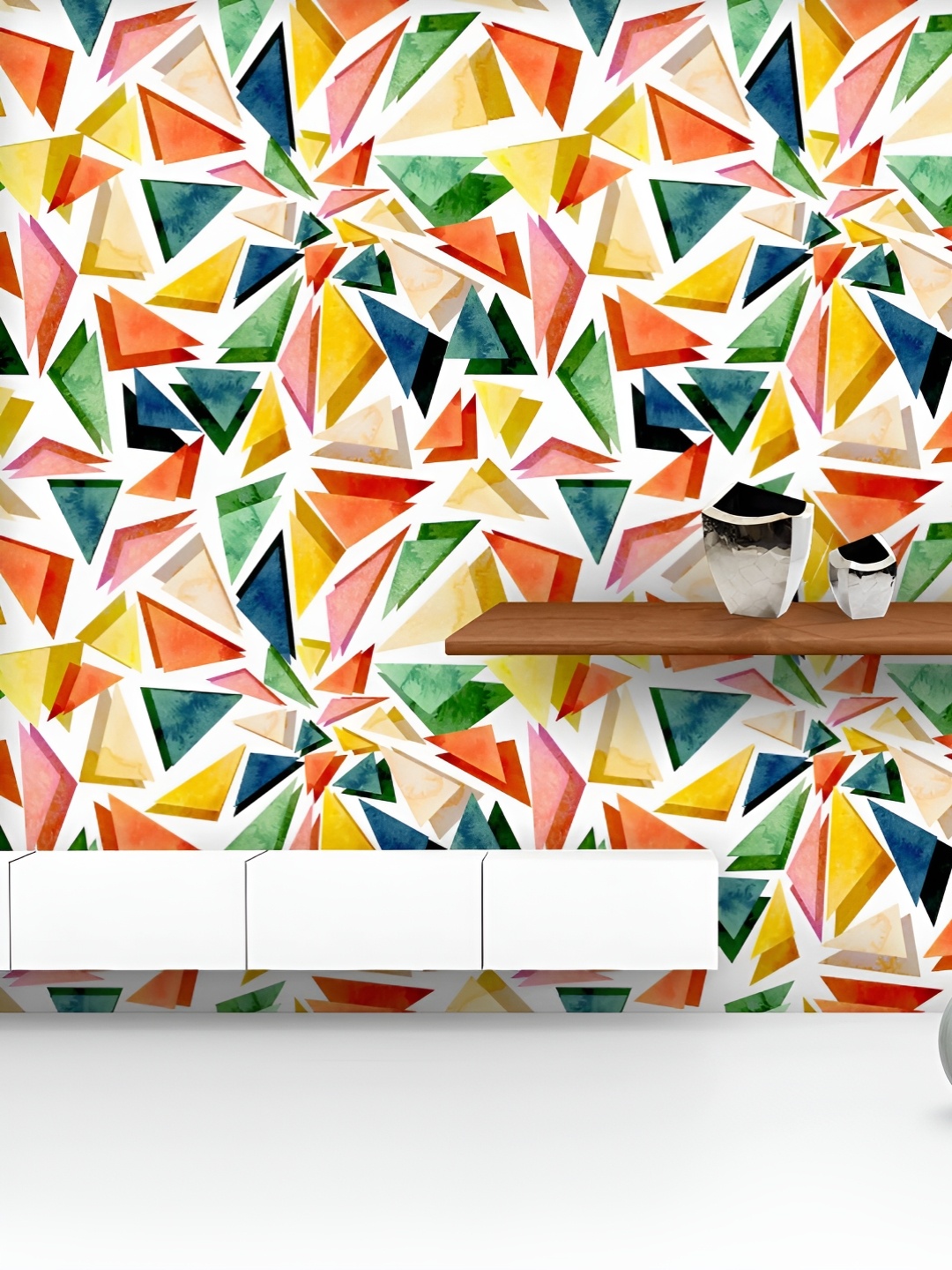 ArtzFolio Printed UV-Resistant Anti-Bacterial Watercolor Triangles Peel & Stick Wallpaper, Multi
ArtzFolio Printed UV-Resistant Anti-Bacterial Watercolor Triangles Peel & Stick Wallpaper, Multi