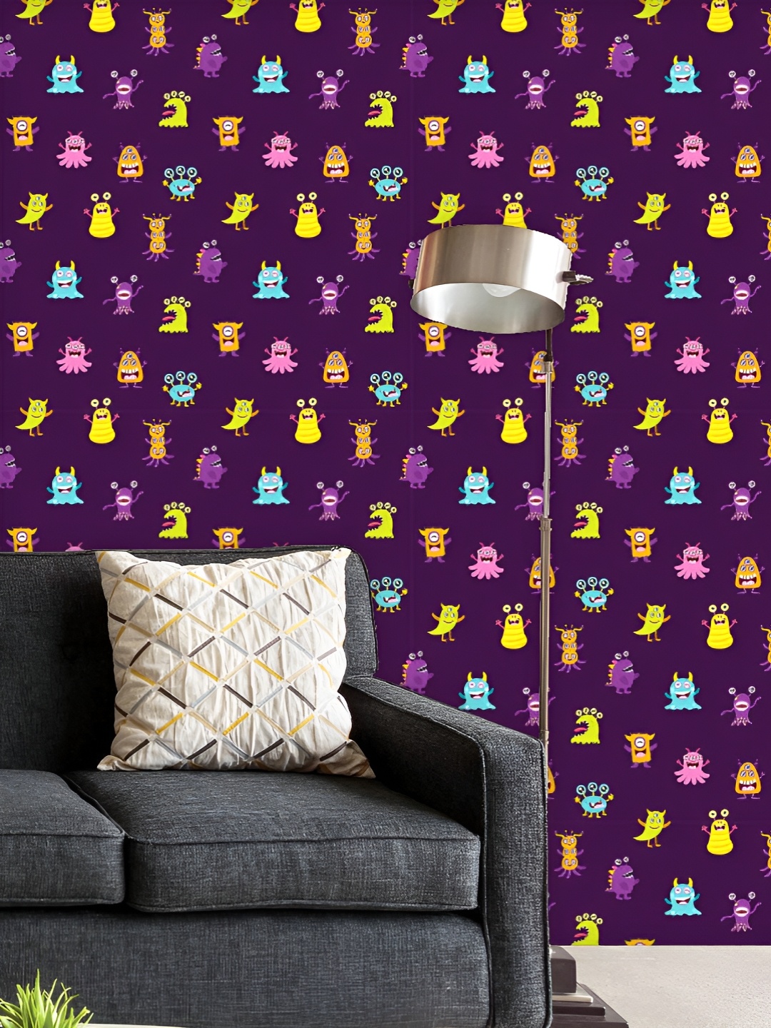 ArtzFolio Printed UV-Resistant Anti-Bacterial Kids Monster Peel & Stick Wallpaper, Multi
ArtzFolio Printed UV-Resistant Anti-Bacterial Kids Monster Peel & Stick Wallpaper, Multi