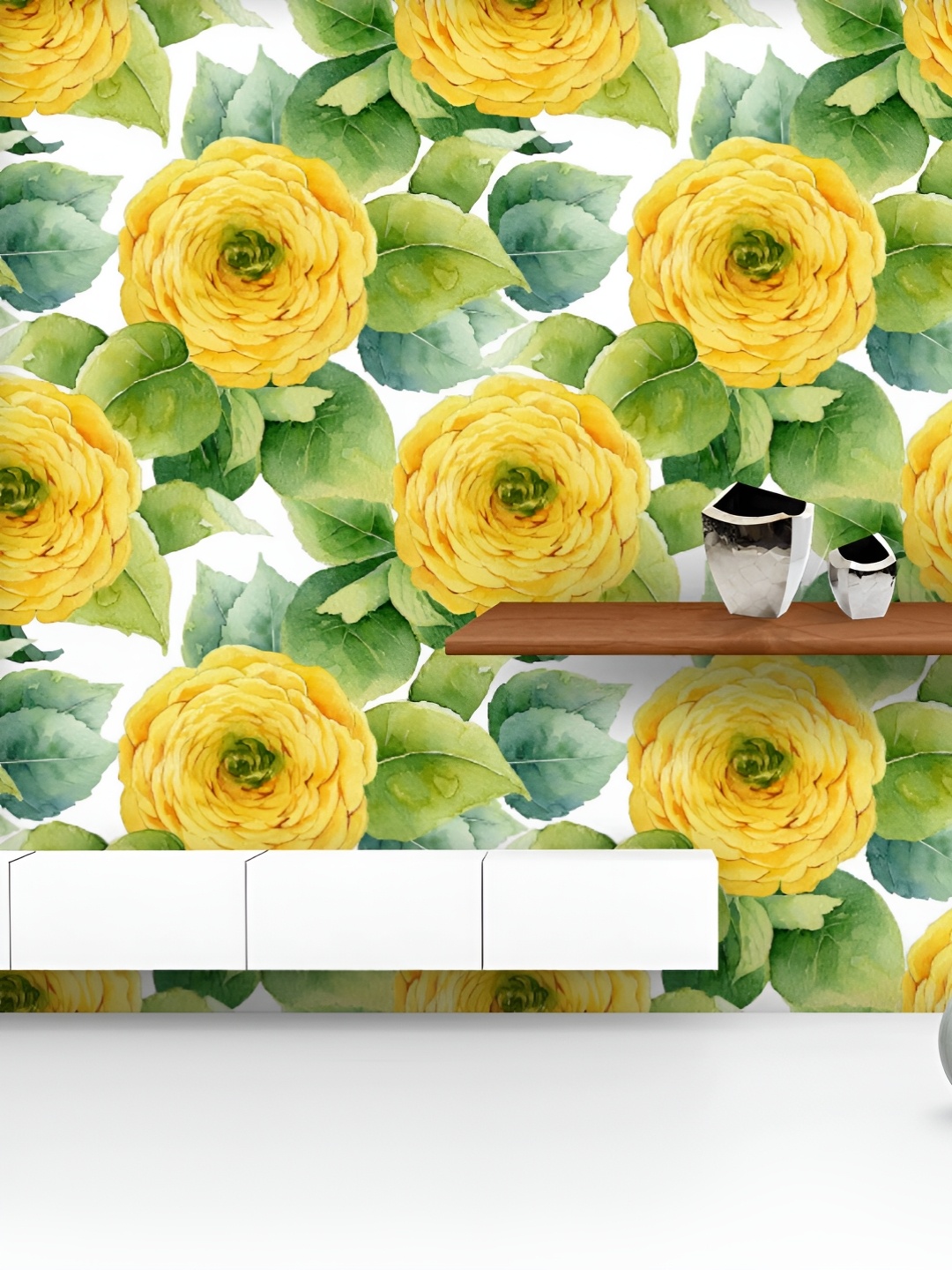 ArtzFolio Printed UV-Resistant Anti-Bacterial Yellow Ranunculus Pattern Peel & Stick Wallpaper, Multi
ArtzFolio Printed UV-Resistant Anti-Bacterial Yellow Ranunculus Pattern Peel & Stick Wallpaper, Multi