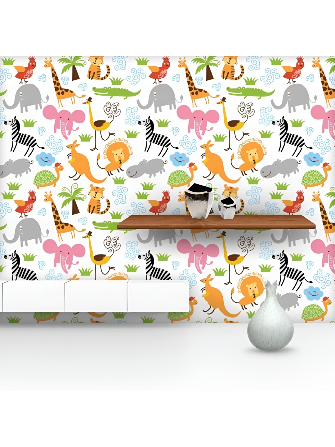 ArtzFolio Printed UV-Resistant Anti-Bacterial Cute Animals Peel & Stick Wallpaper, Multi
ArtzFolio Printed UV-Resistant Anti-Bacterial Cute Animals Peel & Stick Wallpaper, Multi