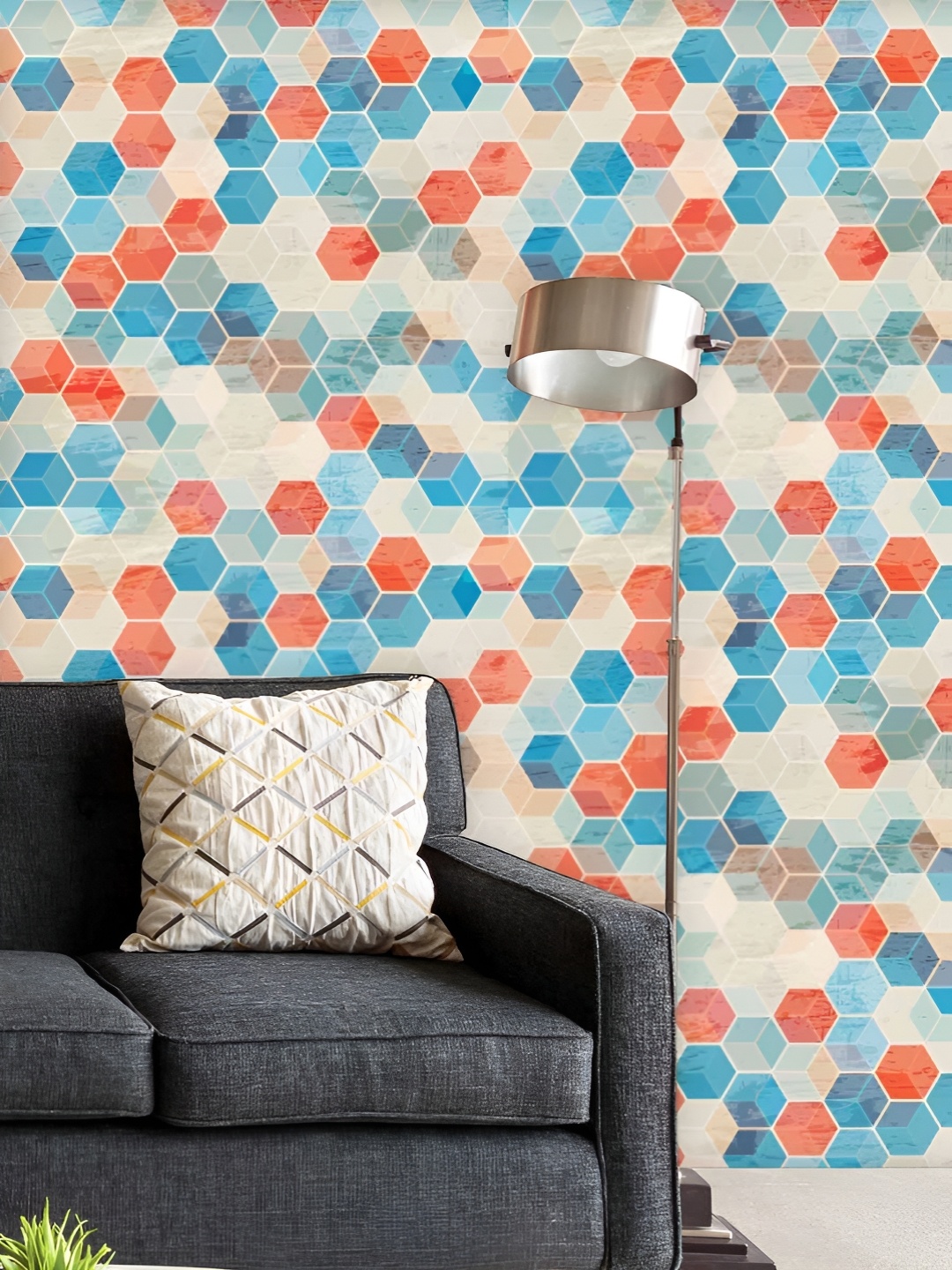 ArtzFolio Printed UV-Resistant Anti-Bacterial Blue CubesPeel & Stick Wallpaper, Multi
ArtzFolio Printed UV-Resistant Anti-Bacterial Blue CubesPeel & Stick Wallpaper, Multi