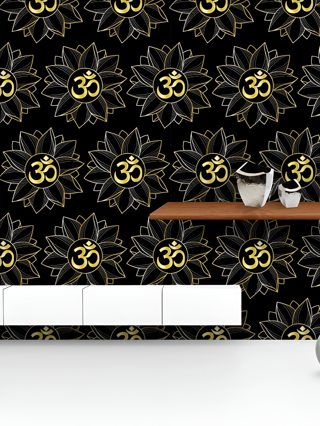 ArtzFolio Printed UV-Resistant Anti-Bacterial Gold Lotus Mantra Peel & Stick Wallpaper, Multi
ArtzFolio Printed UV-Resistant Anti-Bacterial Gold Lotus Mantra Peel & Stick Wallpaper, Multi