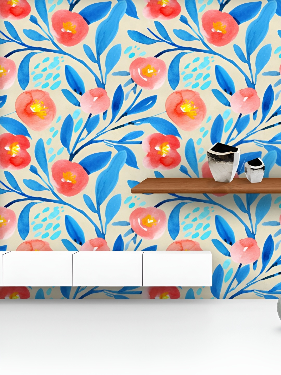 ArtzFolio Printed UV-Resistant Anti-Bacterial Watercolor Floral Pattern Peel & Stick Wallpaper, Multi
ArtzFolio Printed UV-Resistant Anti-Bacterial Watercolor Floral Pattern Peel & Stick Wallpaper, Multi