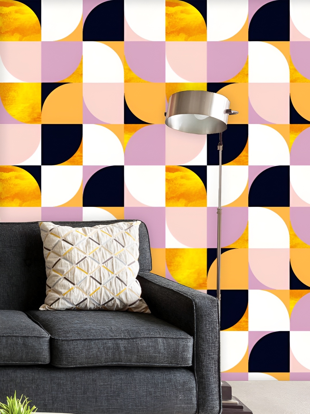 ArtzFolio Printed UV-Resistant Anti-Bacterial Geometric Pattern Peel & Stick Wallpaper, Multi
ArtzFolio Printed UV-Resistant Anti-Bacterial Geometric Pattern Peel & Stick Wallpaper, Multi