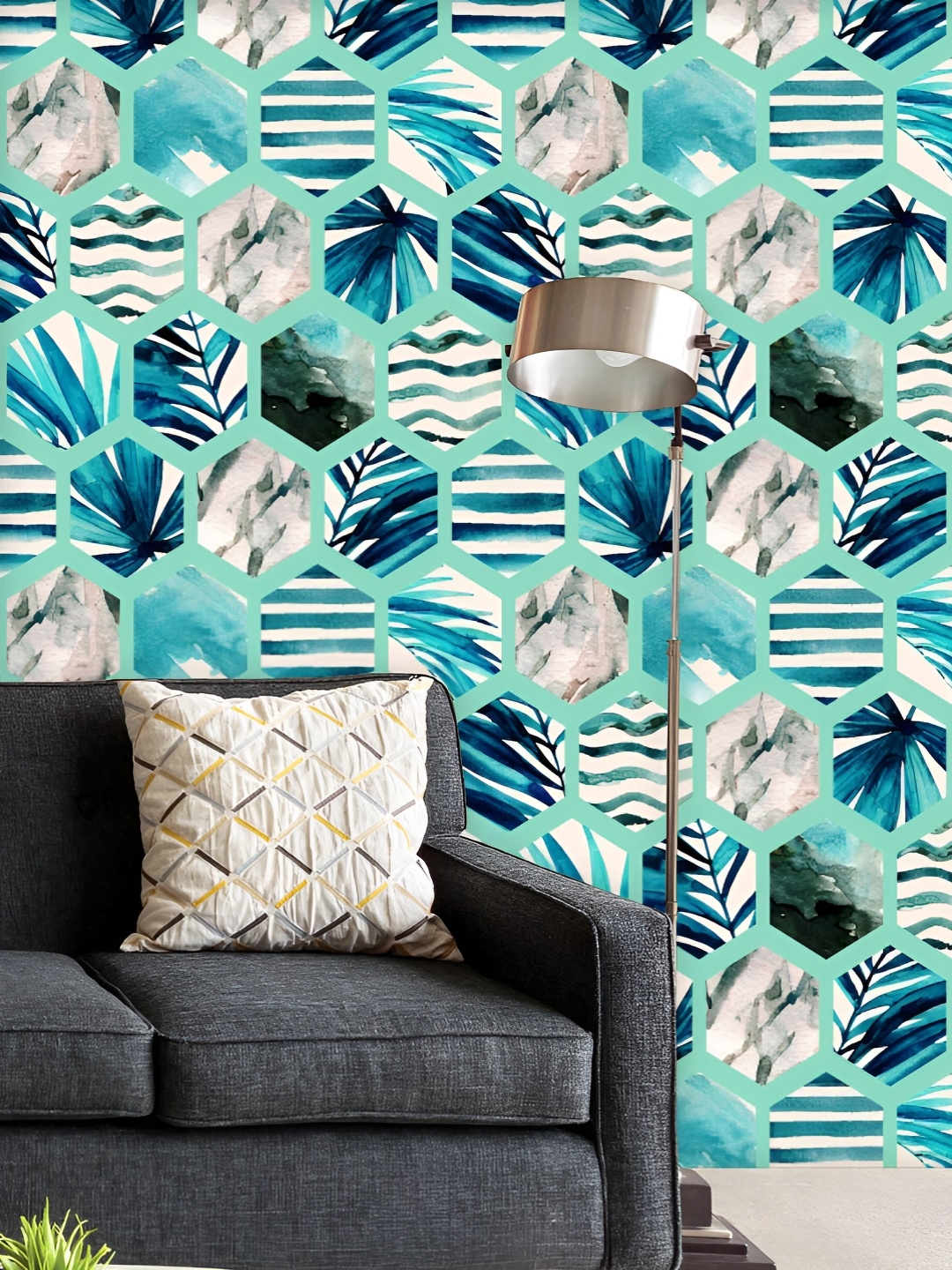 ArtzFolio Printed UV-Resistant Anti-Bacterial Abstract Hexagons Peel & Stick Wallpaper, Multi
ArtzFolio Printed UV-Resistant Anti-Bacterial Abstract Hexagons Peel & Stick Wallpaper, Multi