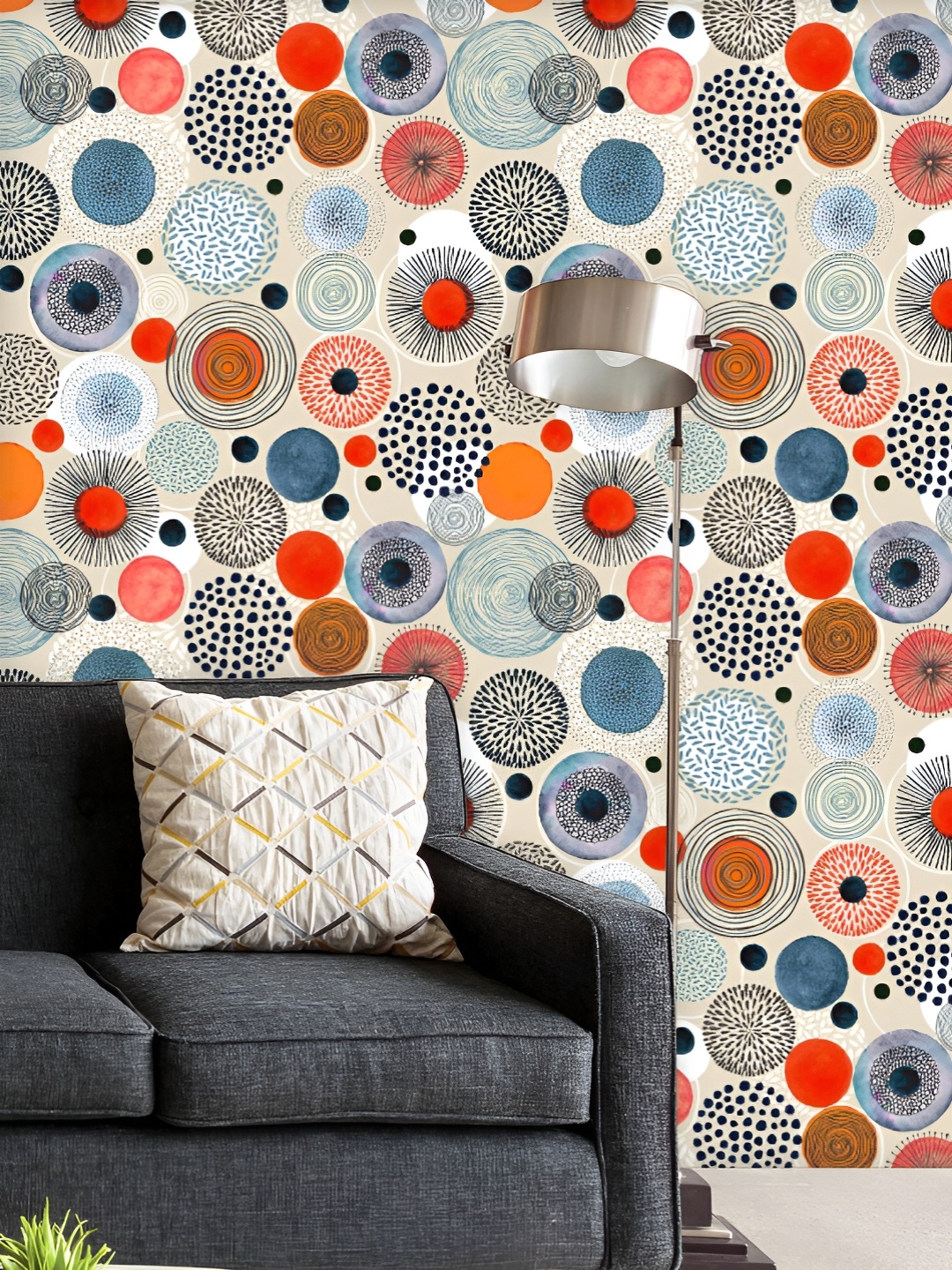 ArtzFolio Printed UV-Resistant Anti-Bacterial Doodle Circles Peel & Stick Wallpaper, Multi
ArtzFolio Printed UV-Resistant Anti-Bacterial Doodle Circles Peel & Stick Wallpaper, Multi