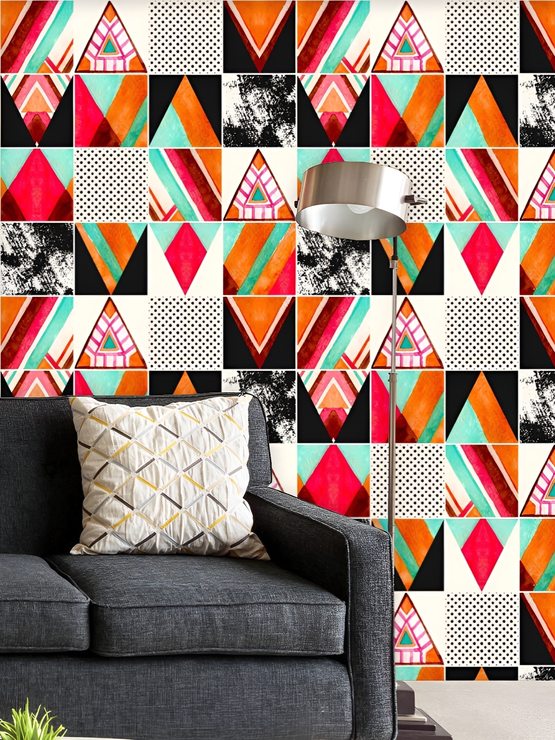ArtzFolio Printed UV-Resistant Anti-Bacterial Abstract Squares & Triangles Peel & Stick Wallpaper, Multi
ArtzFolio Printed UV-Resistant Anti-Bacterial Abstract Squares & Triangles Peel & Stick Wallpaper, Multi