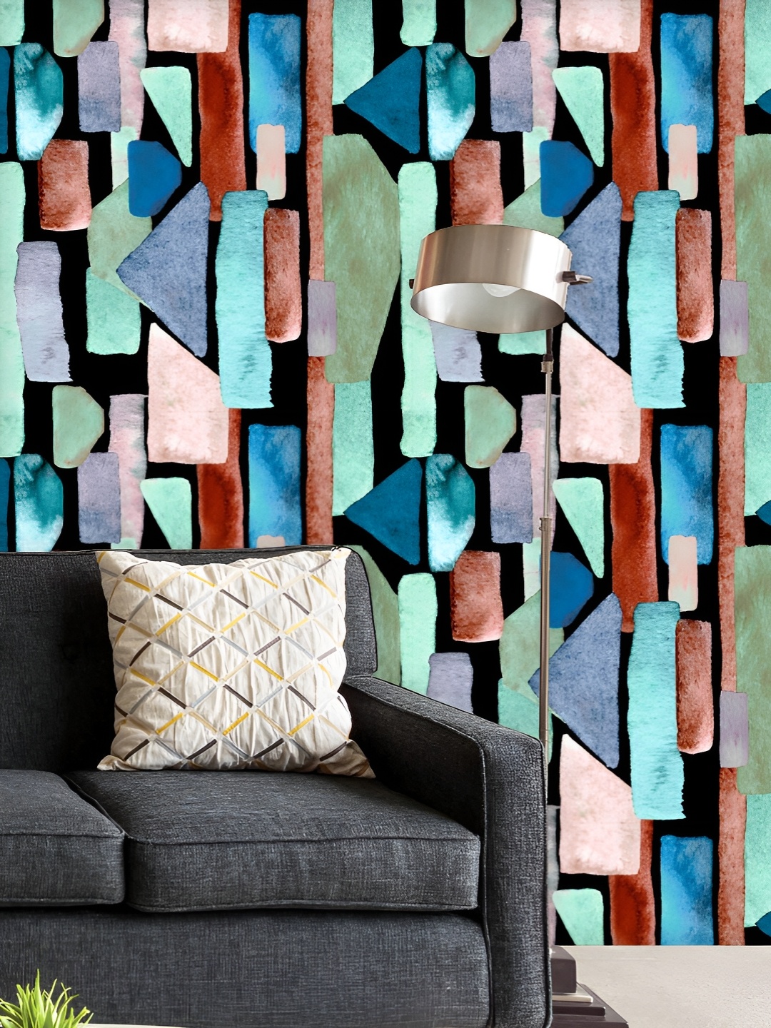 ArtzFolio Printed UV-Resistant Anti-Bacterial Indigo Blue Geometric Bauhaus Peel & Stick Wallpaper, Multi
ArtzFolio Printed UV-Resistant Anti-Bacterial Indigo Blue Geometric Bauhaus Peel & Stick Wallpaper, Multi