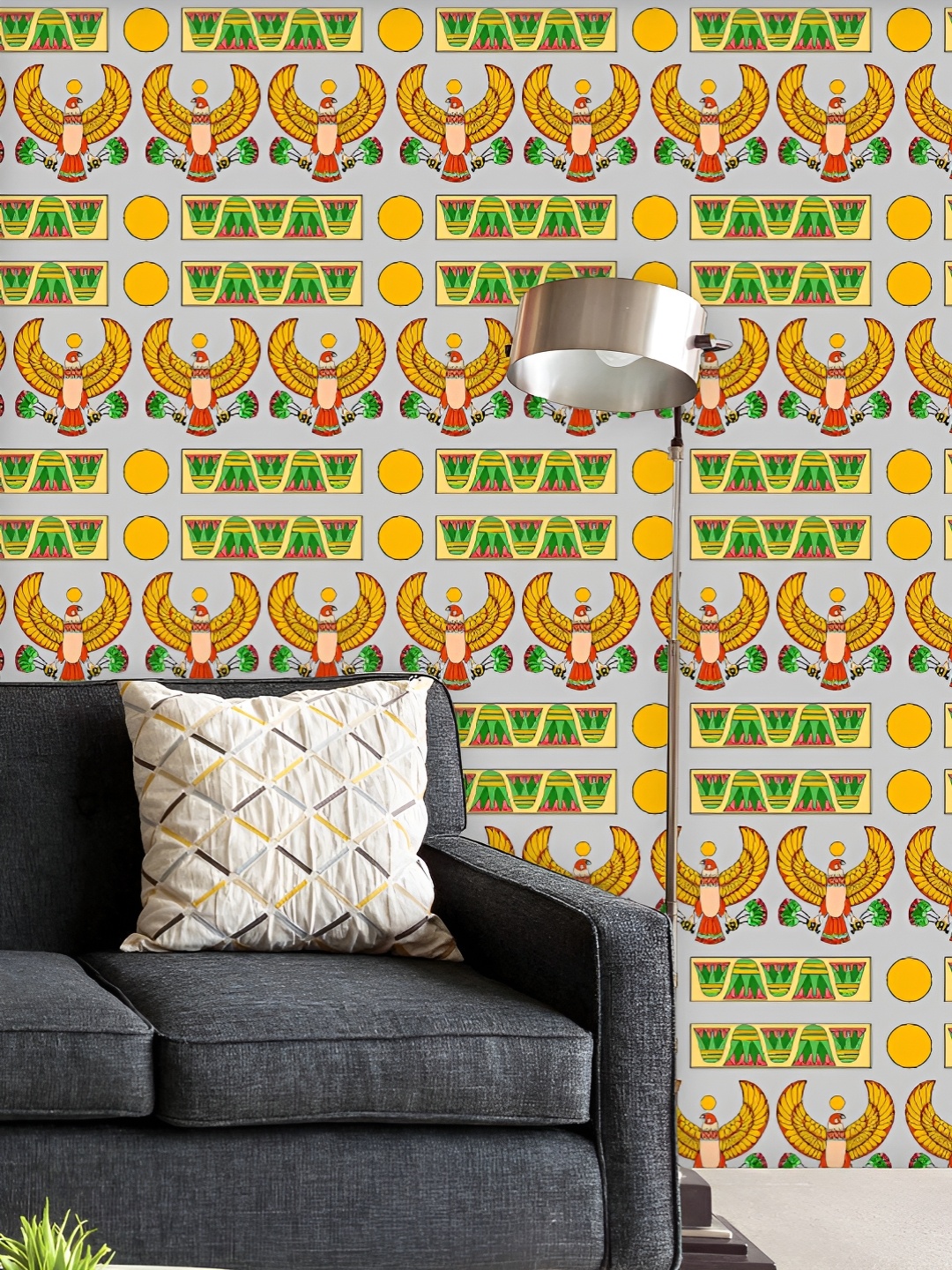 ArtzFolio Printed UV-Resistant Anti-Bacterial Ancient Egypt Falcon Pattern Peel & Stick Wallpaper, Multi
ArtzFolio Printed UV-Resistant Anti-Bacterial Ancient Egypt Falcon Pattern Peel & Stick Wallpaper, Multi