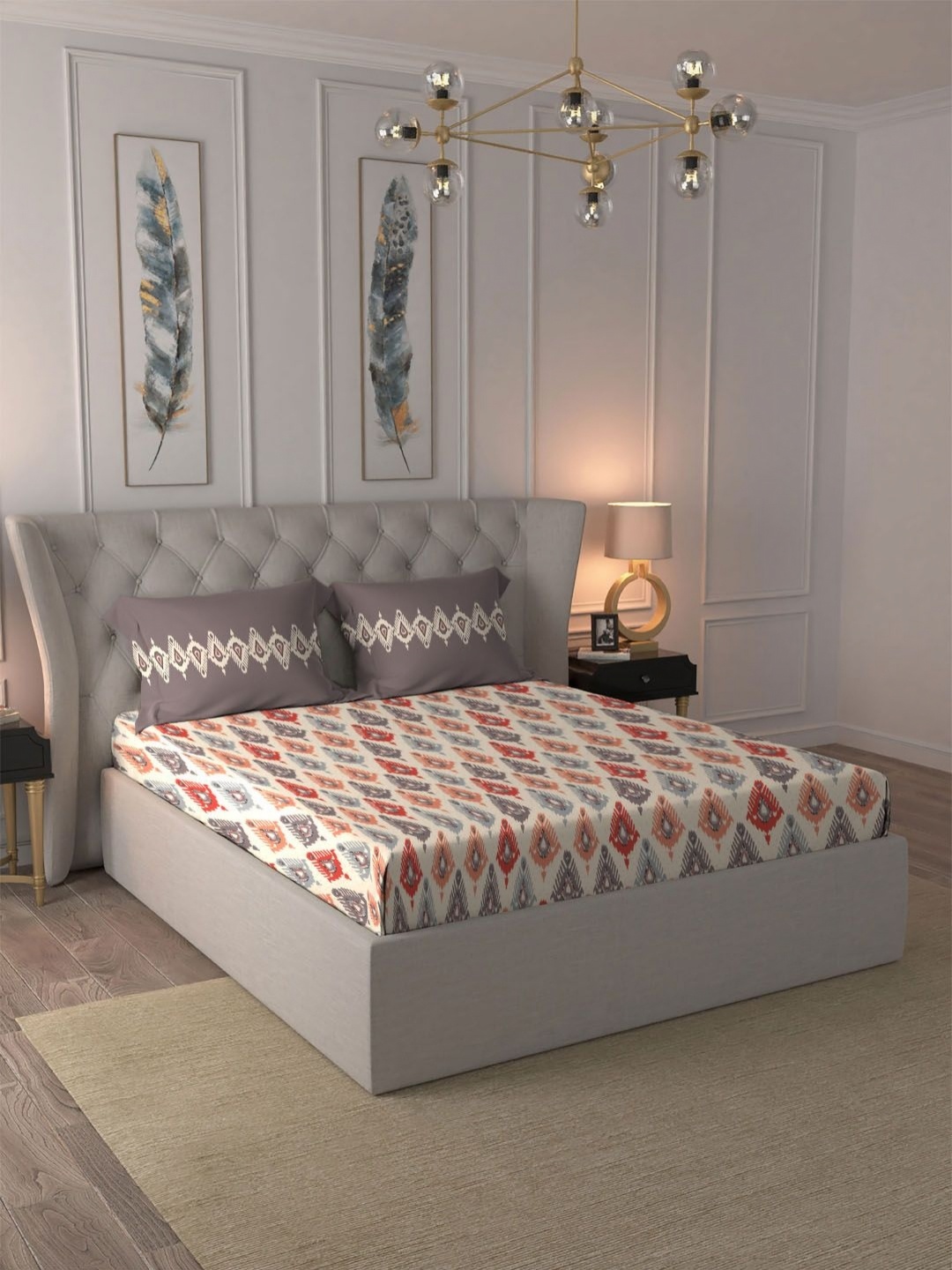 MYTRIDENT Beacon Red Dusk & Dawn Flat 144TC King Cotton 1 Bedsheet with 2 Pillow Covers
MYTRIDENT Beacon Red Dusk & Dawn Flat 144TC King Cotton 1 Bedsheet with 2 Pillow Covers