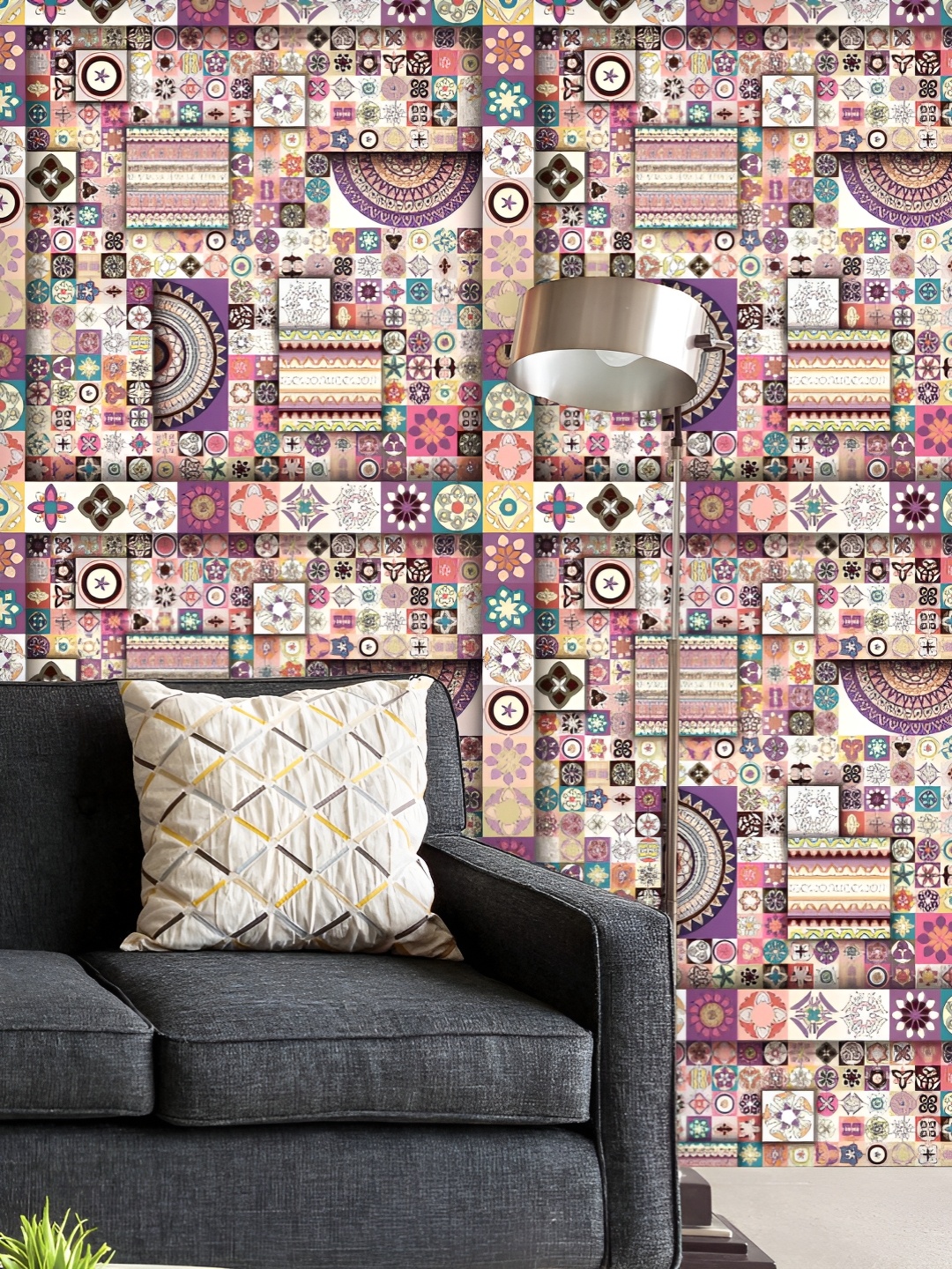 ArtzFolio Printed UV-Resistant Anti-Bacterial Vintage Floral Mandala Peel & Stick Wallpaper, Multi
ArtzFolio Printed UV-Resistant Anti-Bacterial Vintage Floral Mandala Peel & Stick Wallpaper, Multi