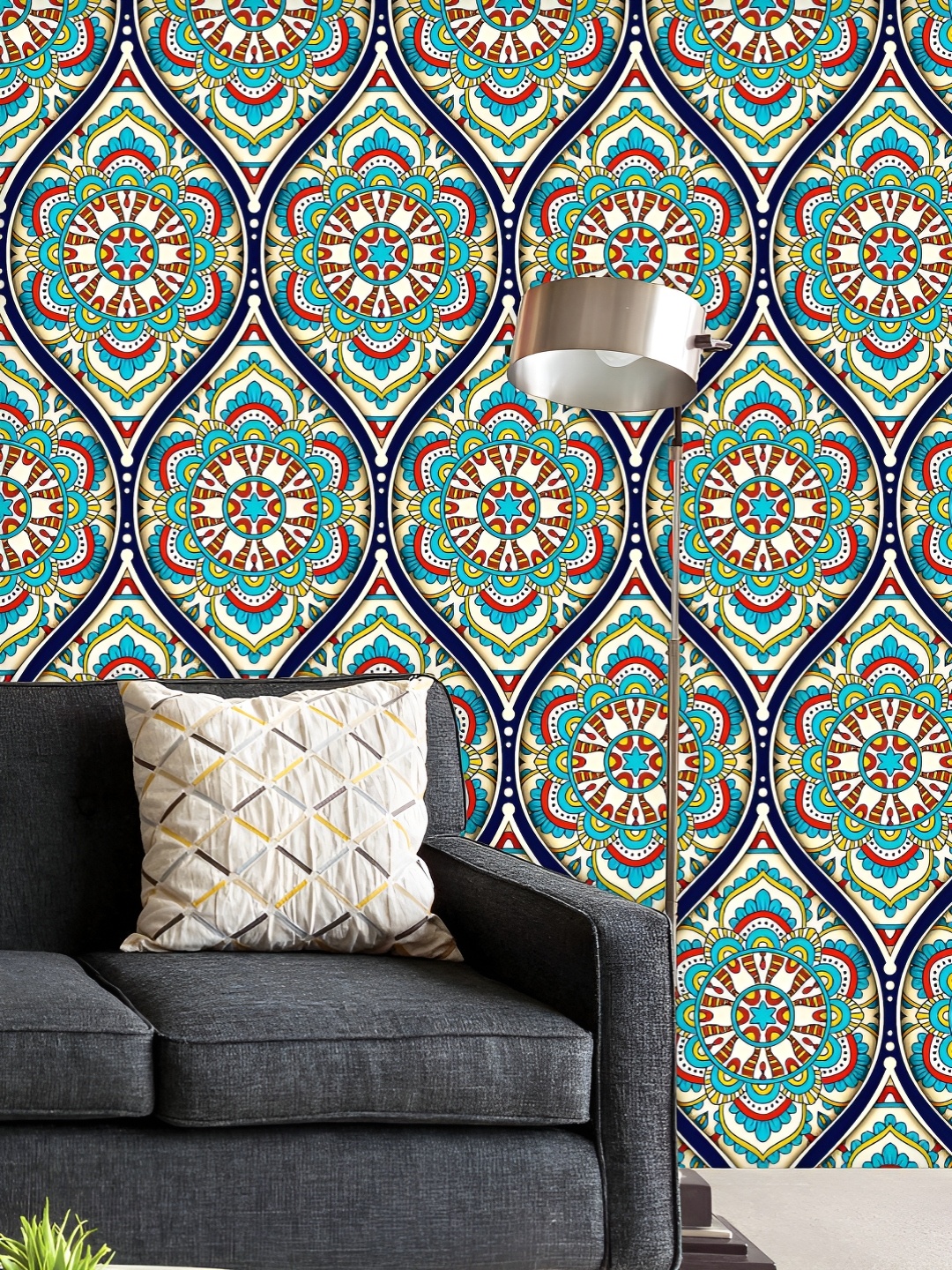 ArtzFolio Printed UV-Resistant Anti-Bacterial Ethnic Mandala Pattern Peel & Stick Wallpaper, Multi
ArtzFolio Printed UV-Resistant Anti-Bacterial Ethnic Mandala Pattern Peel & Stick Wallpaper, Multi