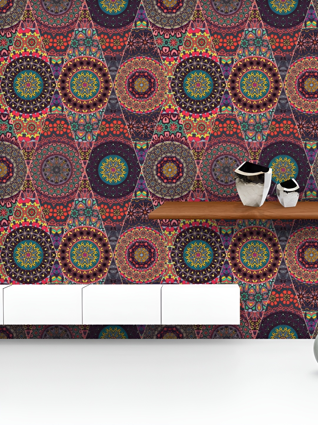 ArtzFolio Printed UV-Resistant Anti-Bacterial Vintage Floral & Mandala0 Peel & Stick Wallpaper, Multi
ArtzFolio Printed UV-Resistant Anti-Bacterial Vintage Floral & Mandala0 Peel & Stick Wallpaper, Multi