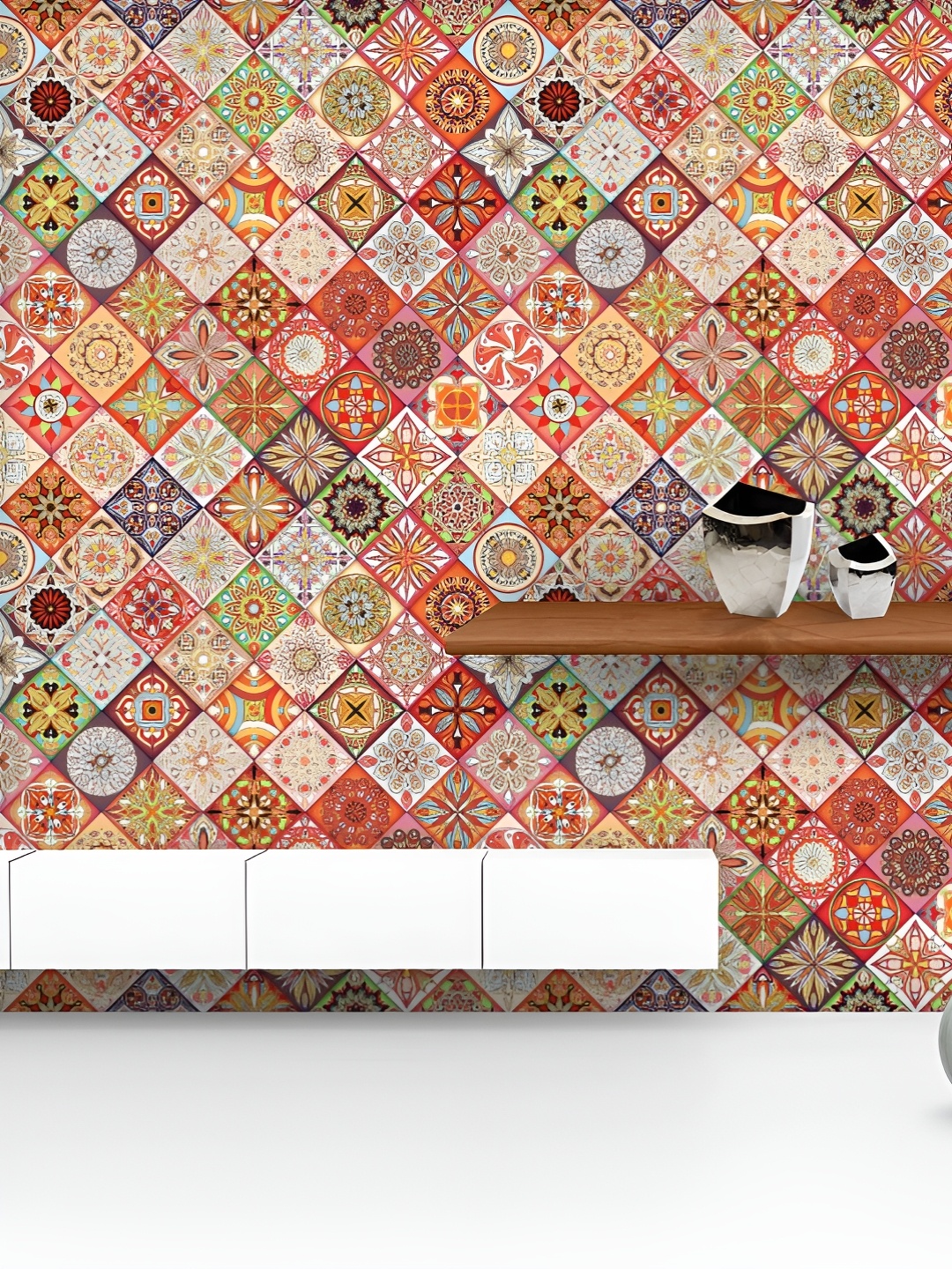 ArtzFolio Printed UV-Resistant Anti-Bacterial Colorful Mandalas Peel & Stick Wallpaper, Multi
ArtzFolio Printed UV-Resistant Anti-Bacterial Colorful Mandalas Peel & Stick Wallpaper, Multi