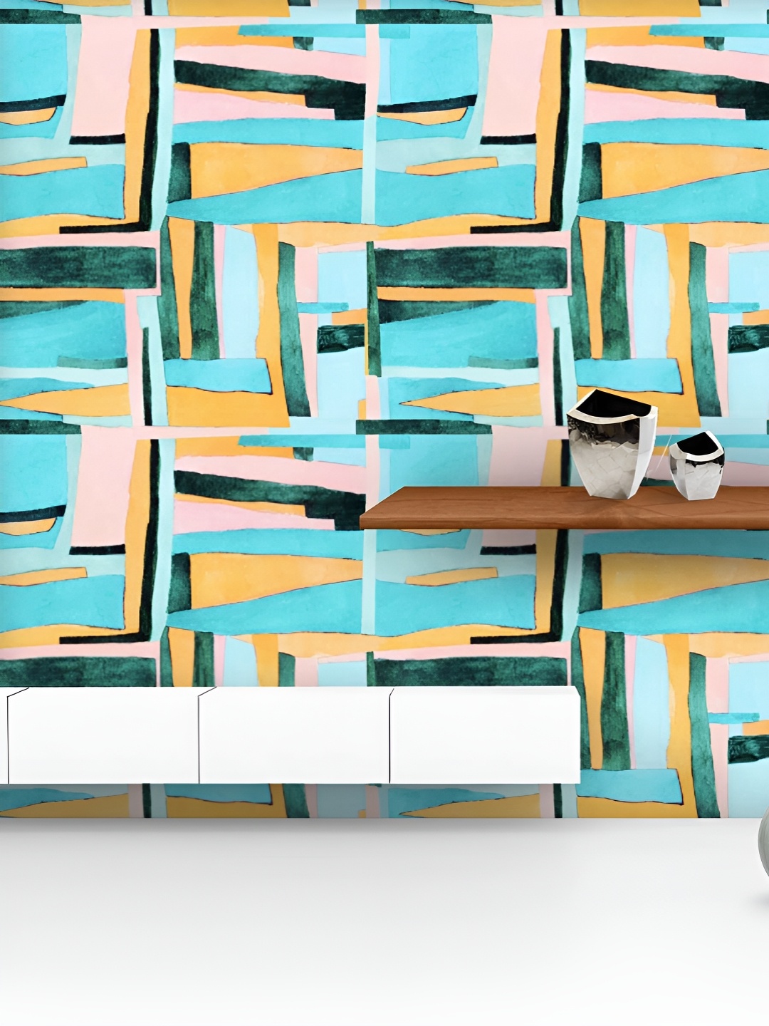 ArtzFolio Printed UV-Resistant Anti-Bacterial Abstract Geometric Stripes Peel & Stick Wallpaper, Multi
ArtzFolio Printed UV-Resistant Anti-Bacterial Abstract Geometric Stripes Peel & Stick Wallpaper, Multi