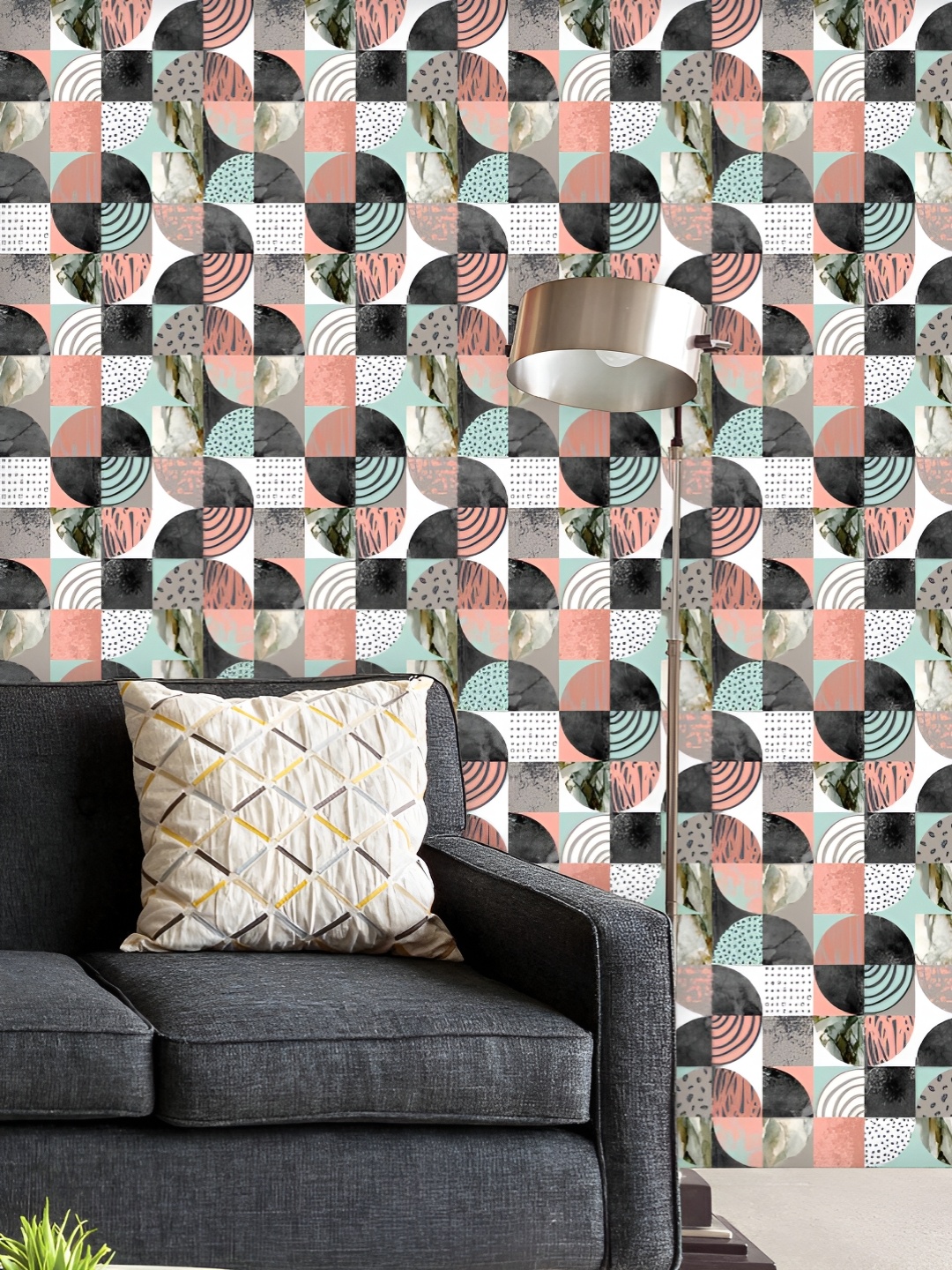 ArtzFolio Printed UV-Resistant Anti-Bacterial Geometric Marble Pattern Peel & Stick Wallpaper, Multi
ArtzFolio Printed UV-Resistant Anti-Bacterial Geometric Marble Pattern Peel & Stick Wallpaper, Multi