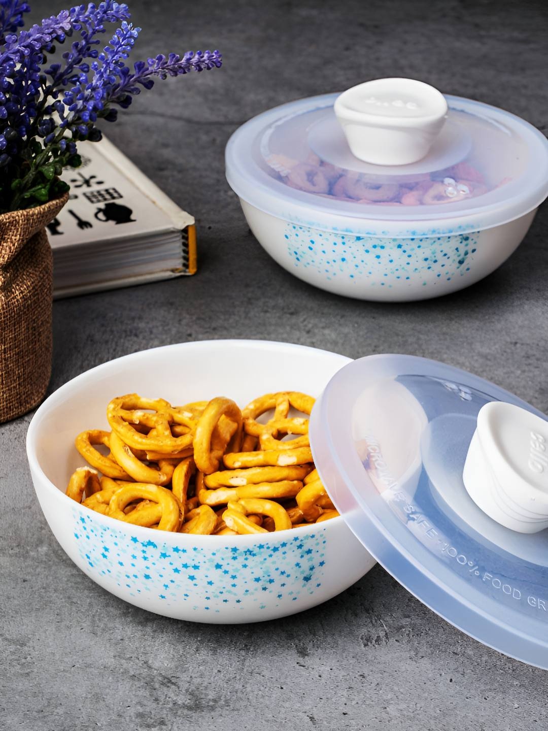 Cello White 2 Pieces Floral Printed Opalware Dishwasher and Microwave Safe Serving Bowls
Cello White 2 Pieces Floral Printed Opalware Dishwasher and Microwave Safe Serving Bowls
