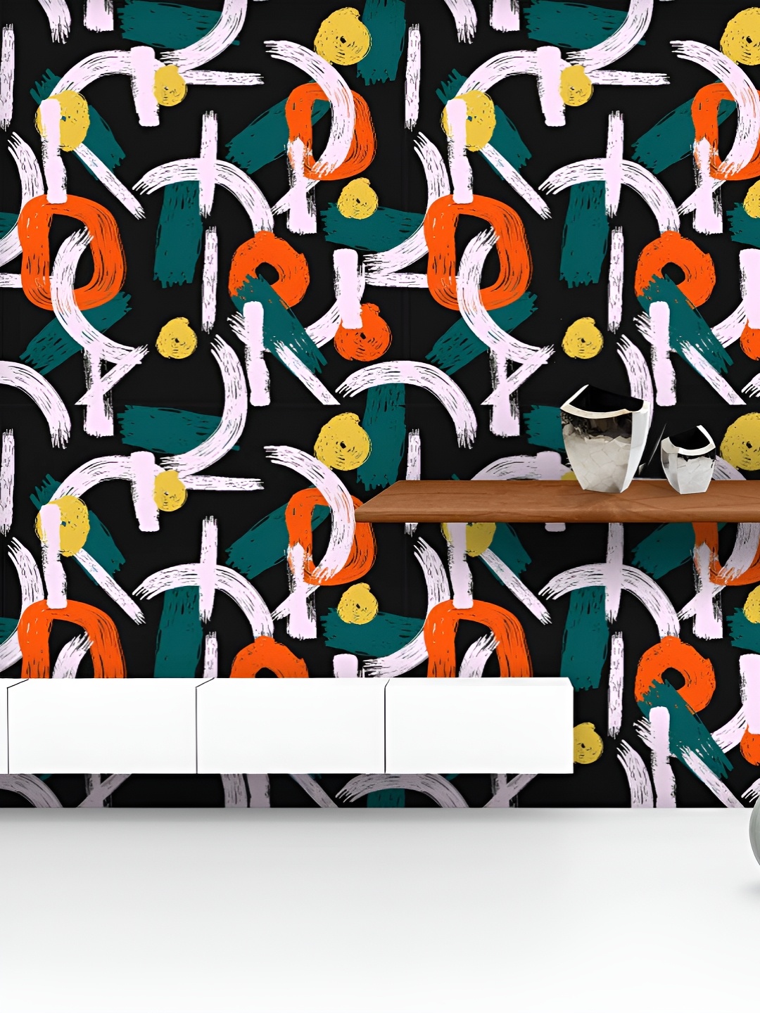 ArtzFolio Printed UV-Resistant Anti-Bacterial Abstract Chaotic Geometry Peel & Stick Wallpaper, Multi
ArtzFolio Printed UV-Resistant Anti-Bacterial Abstract Chaotic Geometry Peel & Stick Wallpaper, Multi