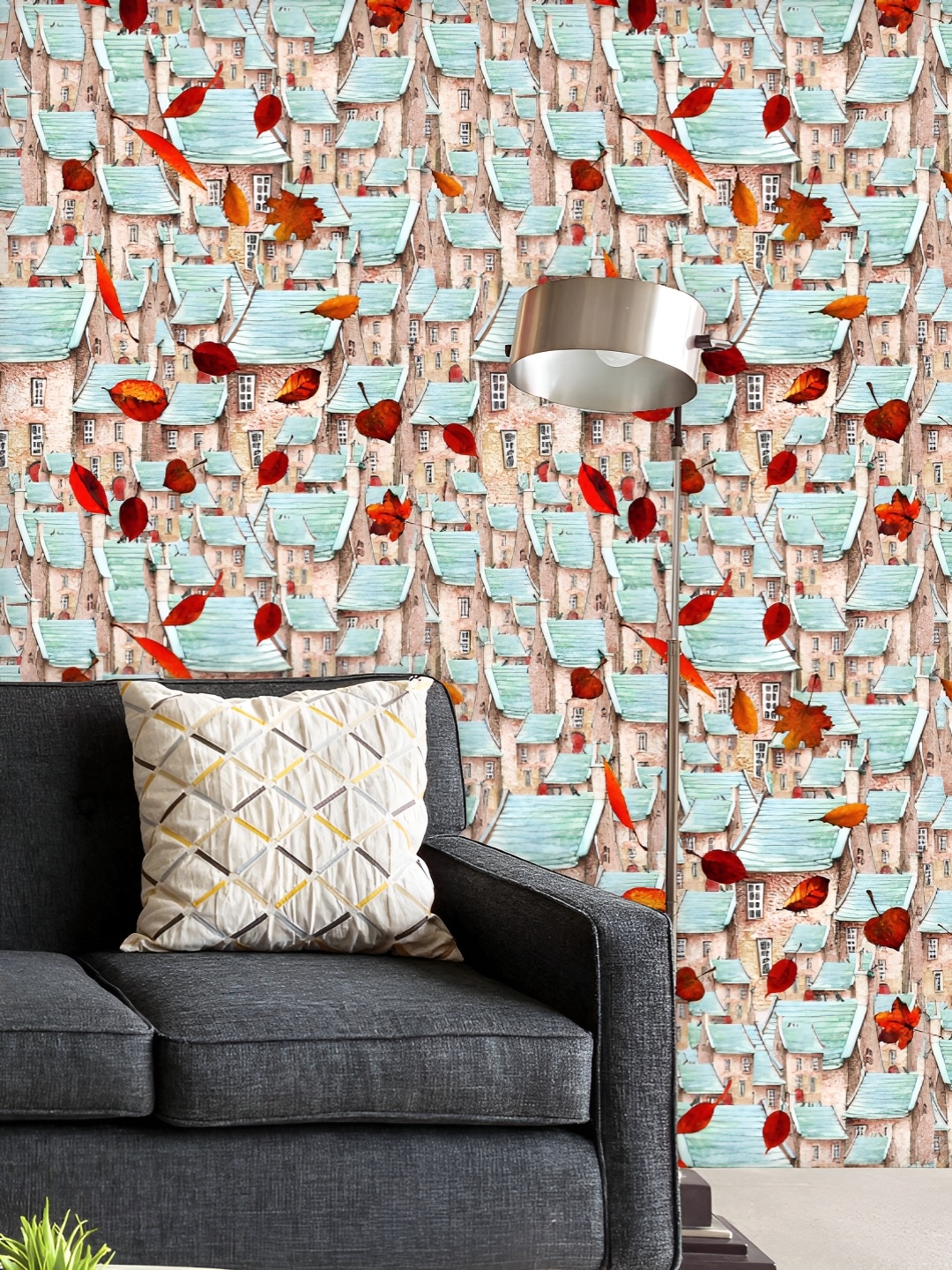ArtzFolio Printed UV-Resistant Anti-Bacterial Falling Leaves And Old Town Peel & Stick Wallpaper, Multi
ArtzFolio Printed UV-Resistant Anti-Bacterial Falling Leaves And Old Town Peel & Stick Wallpaper, Multi