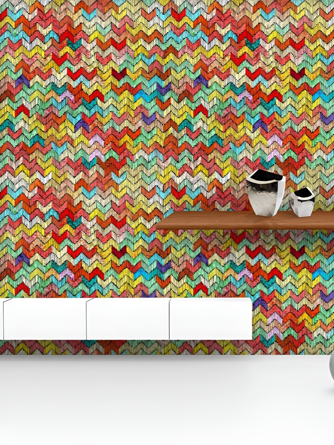 ArtzFolio Printed UV-Resistant Anti-Bacterial Colorful Vintage Stripes Peel & Stick Wallpaper, Multi
ArtzFolio Printed UV-Resistant Anti-Bacterial Colorful Vintage Stripes Peel & Stick Wallpaper, Multi