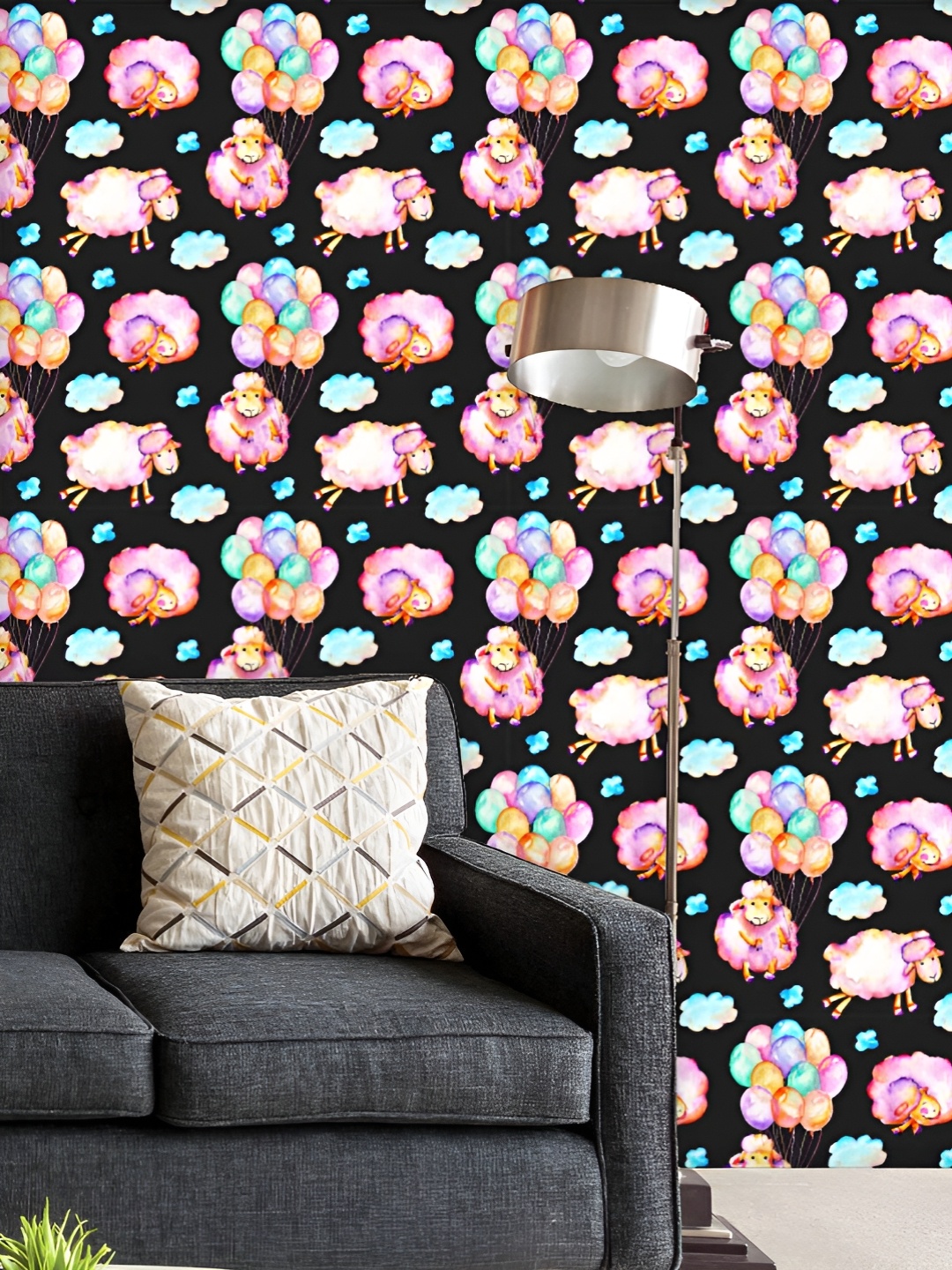 ArtzFolio Printed UV-Resistant Anti-Bacterial Watercolor Pink Sheeps Peel & Stick Wallpaper, Multi
ArtzFolio Printed UV-Resistant Anti-Bacterial Watercolor Pink Sheeps Peel & Stick Wallpaper, Multi