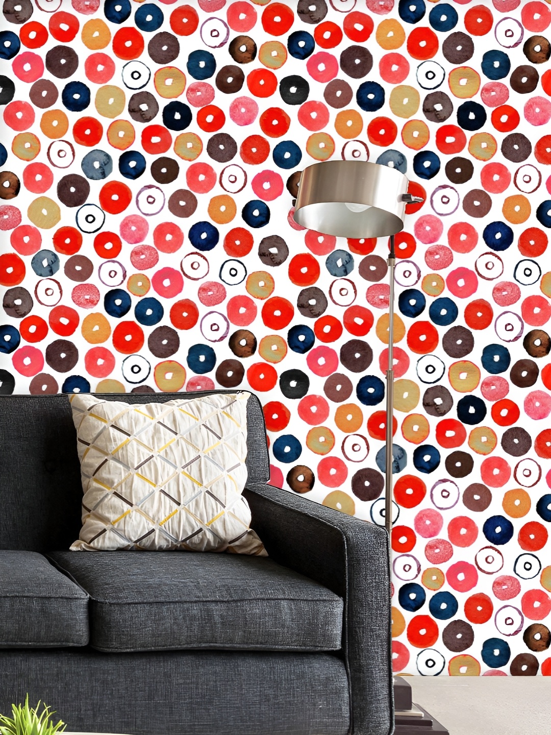 ArtzFolio Printed UV-Resistant Anti-Bacterial Multicolored Polka Dots Peel & Stick Wallpaper, Multi
ArtzFolio Printed UV-Resistant Anti-Bacterial Multicolored Polka Dots Peel & Stick Wallpaper, Multi
