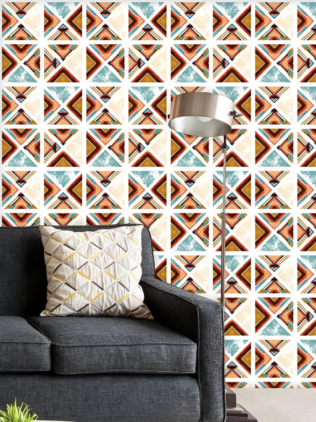 ArtzFolio Printed UV-Resistant Anti-Bacterial Watercolour Geometric Pattern Peel & Stick Wallpaper, Multi
ArtzFolio Printed UV-Resistant Anti-Bacterial Watercolour Geometric Pattern Peel & Stick Wallpaper, Multi