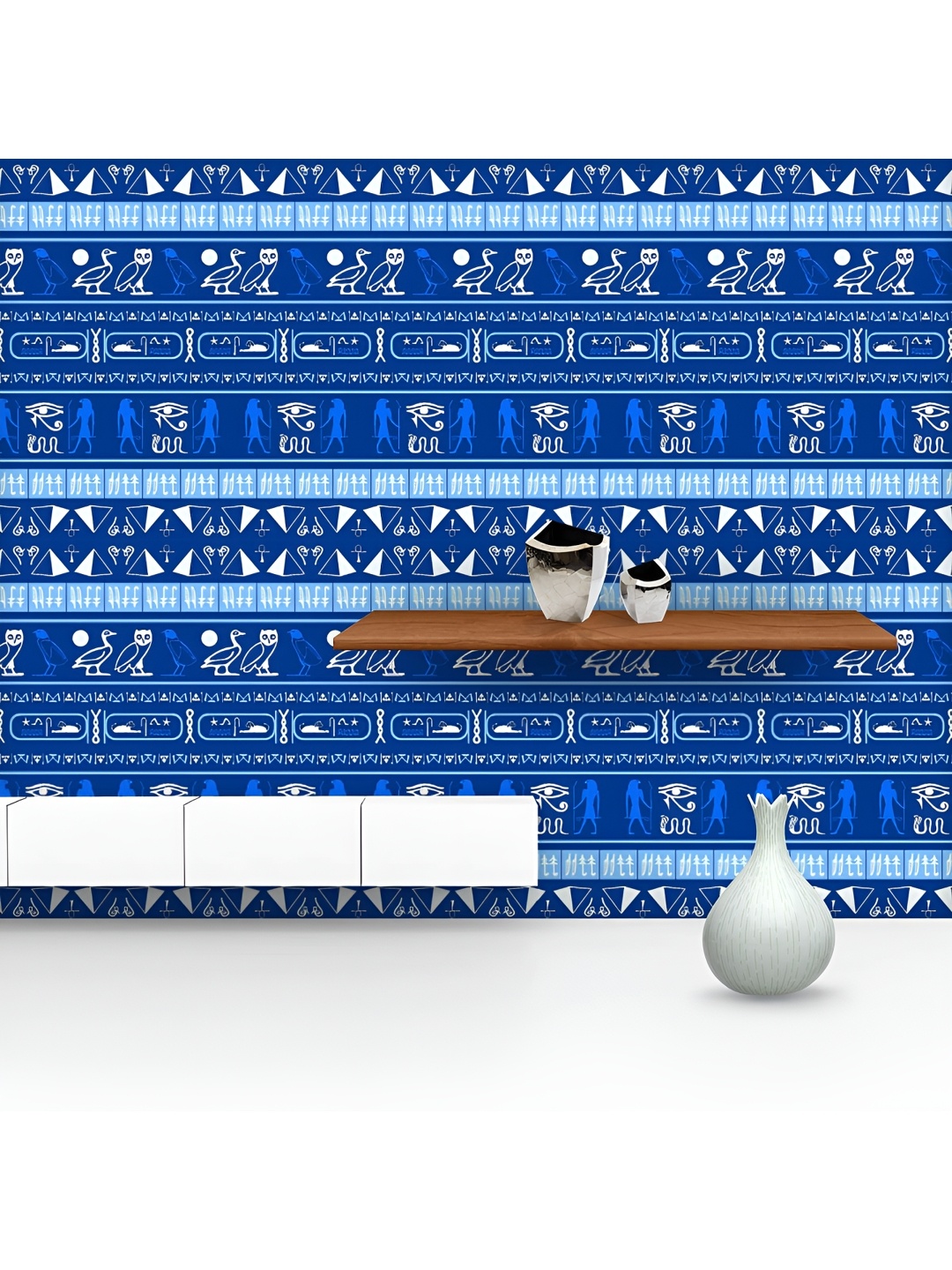 ArtzFolio Printed UV-Resistant Anti-Bacterial Hieroglyphic Egyptian Language Symbols Peel & Stick Wallpaper, Multi
ArtzFolio Printed UV-Resistant Anti-Bacterial Hieroglyphic Egyptian Language Symbols Peel & Stick Wallpaper, Multi