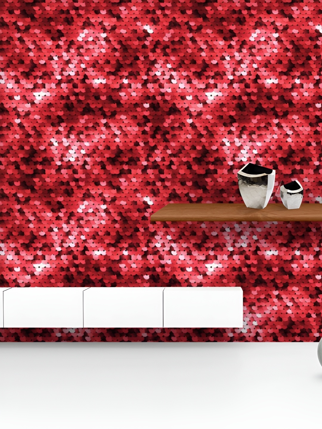 ArtzFolio Printed UV-Resistant Anti-Bacterial Red Sequins Peel & Stick Wallpaper, Multi
ArtzFolio Printed UV-Resistant Anti-Bacterial Red Sequins Peel & Stick Wallpaper, Multi