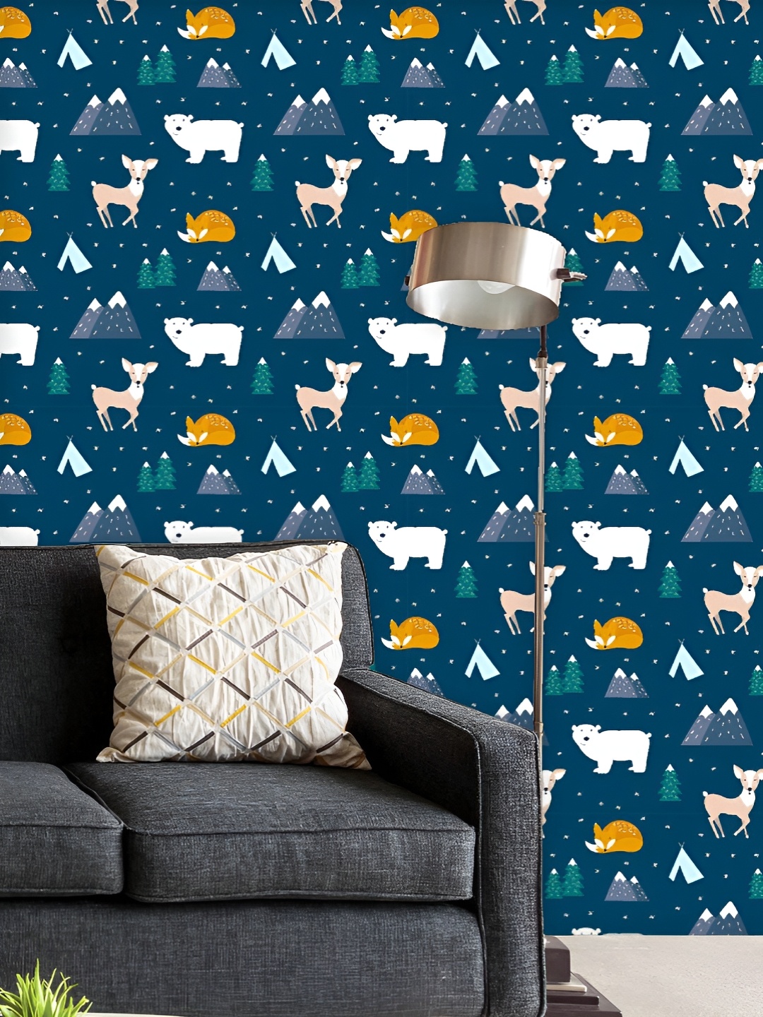 ArtzFolio Printed UV-Resistant Anti-Bacterial Scandinavian Animals Peel & Stick Wallpaper, Multi
ArtzFolio Printed UV-Resistant Anti-Bacterial Scandinavian Animals Peel & Stick Wallpaper, Multi