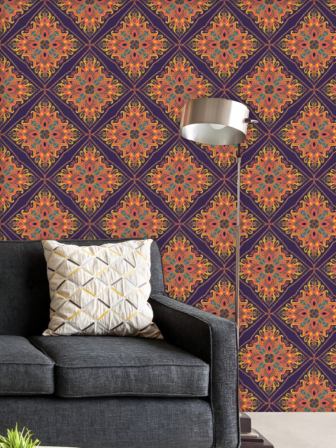ArtzFolio Printed UV-Resistant Anti-Bacterial Indian Floral Paisley Peel & Stick Wallpaper, Multi
ArtzFolio Printed UV-Resistant Anti-Bacterial Indian Floral Paisley Peel & Stick Wallpaper, Multi