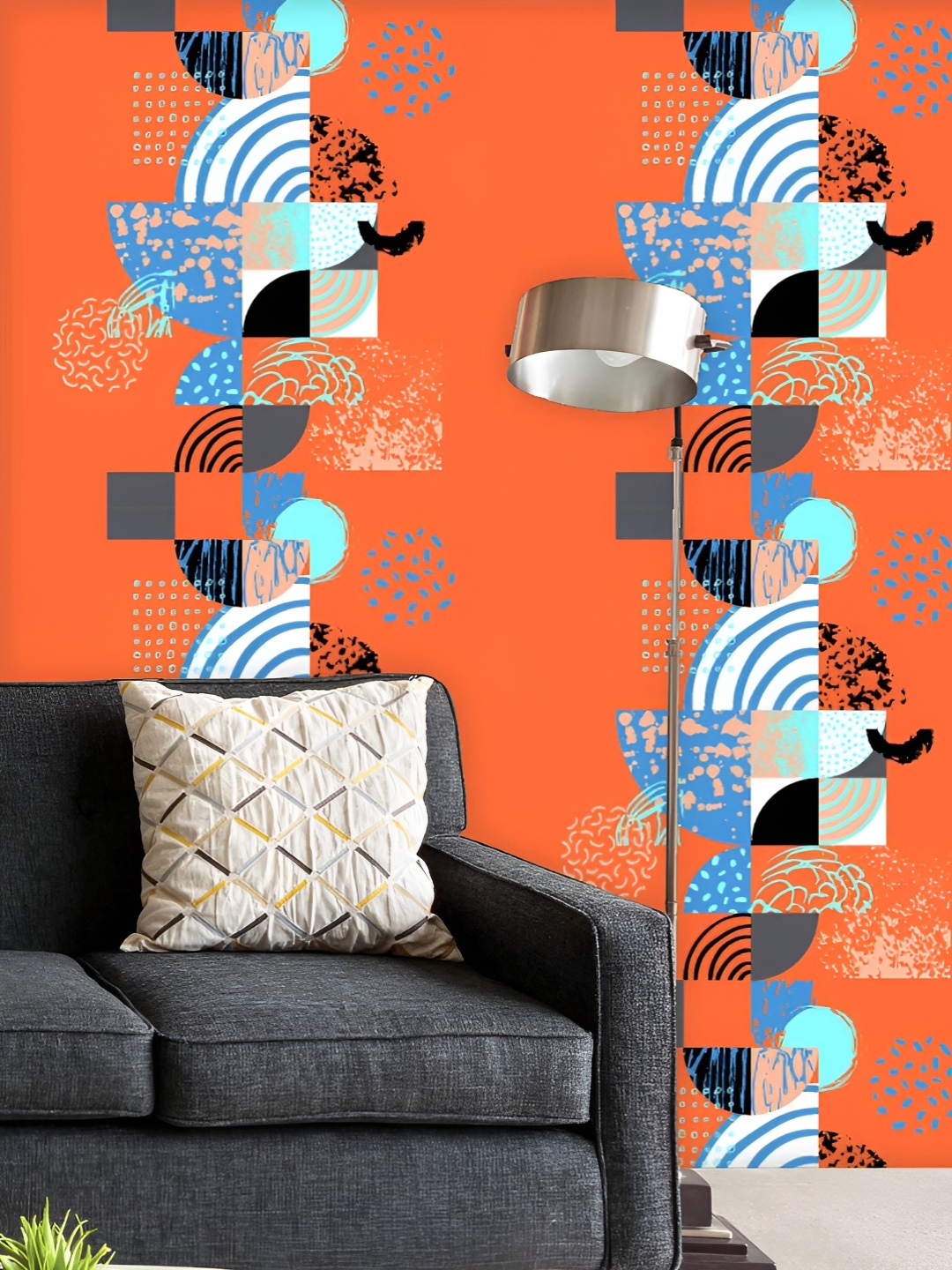 ArtzFolio Printed UV-Resistant Anti-Bacterial Geometric Pattern Peel & Stick Wallpaper, Multi
ArtzFolio Printed UV-Resistant Anti-Bacterial Geometric Pattern Peel & Stick Wallpaper, Multi