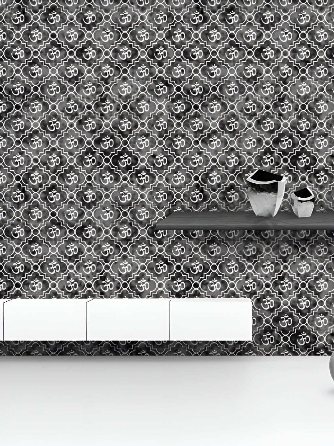 ArtzFolio Printed UV-Resistant Anti-Bacterial Monochrome Hindu Aum Peel & Stick Wallpaper, Multi
ArtzFolio Printed UV-Resistant Anti-Bacterial Monochrome Hindu Aum Peel & Stick Wallpaper, Multi