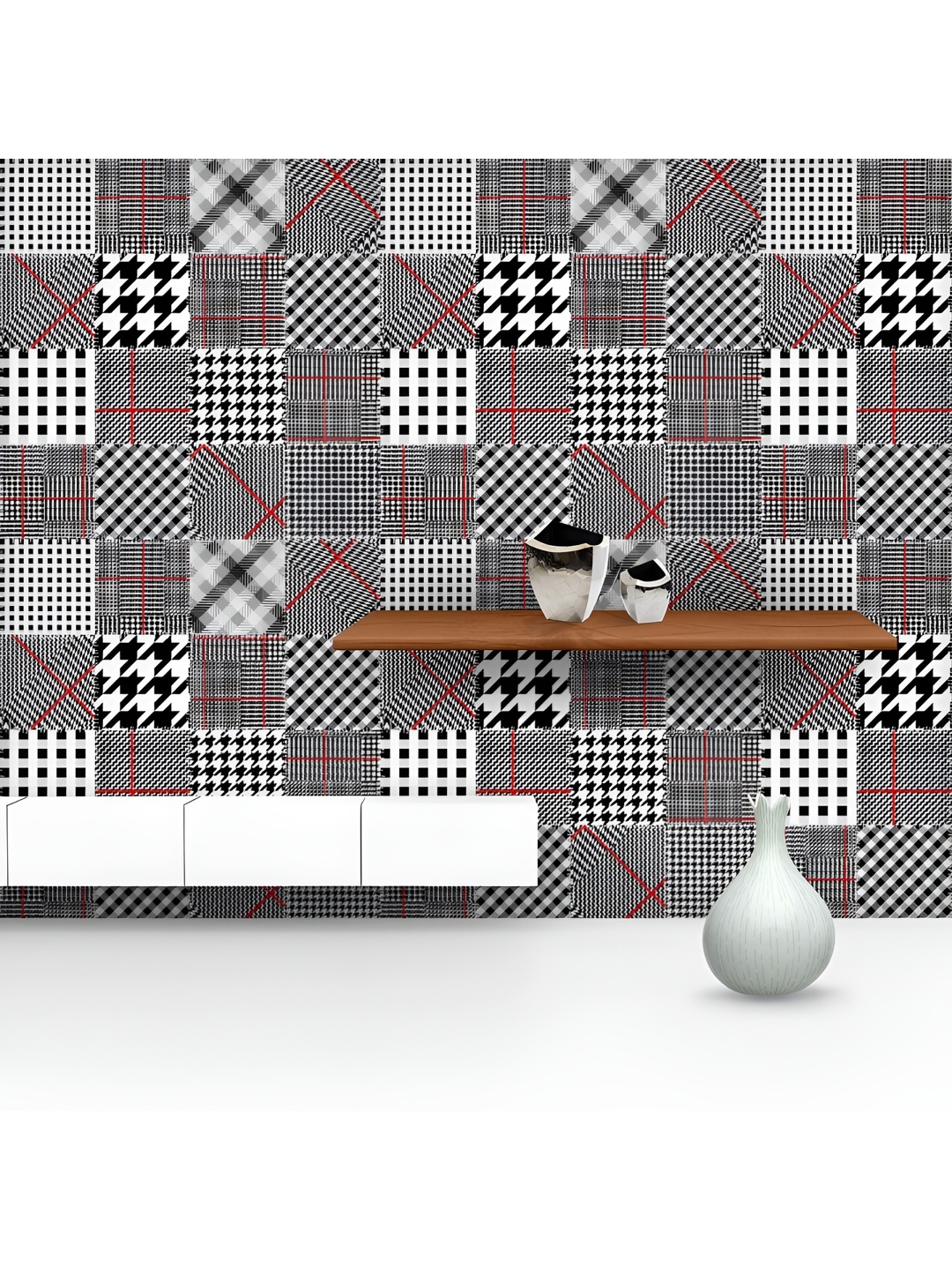 ArtzFolio Printed UV-Resistant Anti-Bacterial Glen Plaids Peel & Stick Wallpaper, Multi
ArtzFolio Printed UV-Resistant Anti-Bacterial Glen Plaids Peel & Stick Wallpaper, Multi