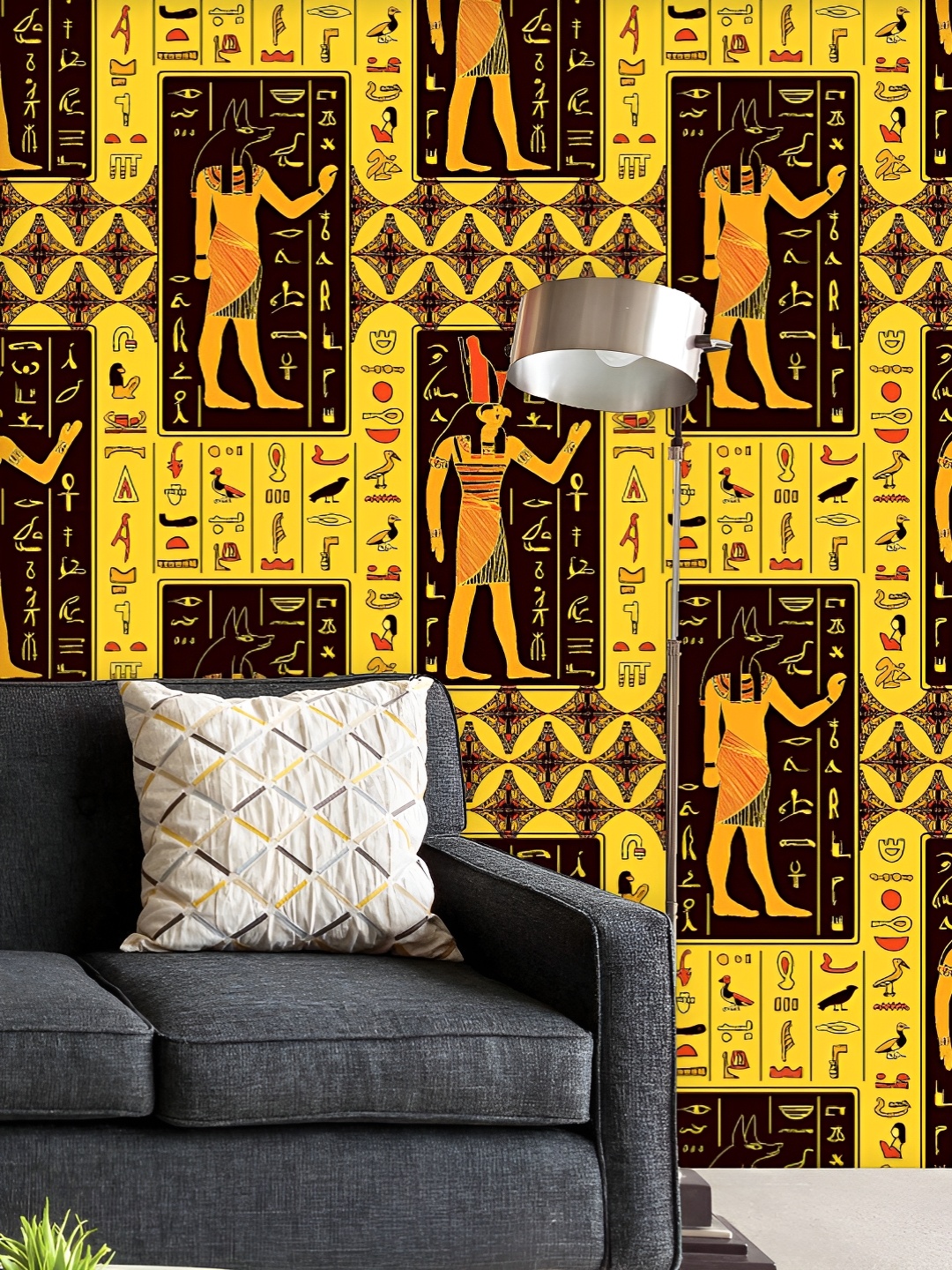 ArtzFolio Printed UV-Resistant Anti-Bacterial Egyptian Gods And Hieroglyphs Peel & Stick Wallpaper, Multi
ArtzFolio Printed UV-Resistant Anti-Bacterial Egyptian Gods And Hieroglyphs Peel & Stick Wallpaper, Multi