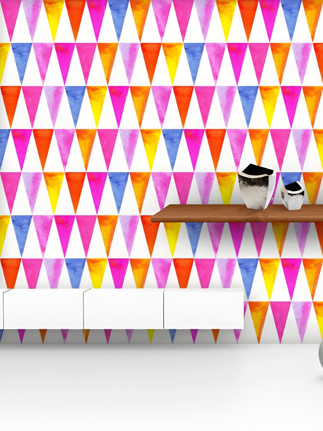 ArtzFolio Printed UV-Resistant Anti-Bacterial Triangular Design Peel & Stick Wallpaper, Multi
ArtzFolio Printed UV-Resistant Anti-Bacterial Triangular Design Peel & Stick Wallpaper, Multi